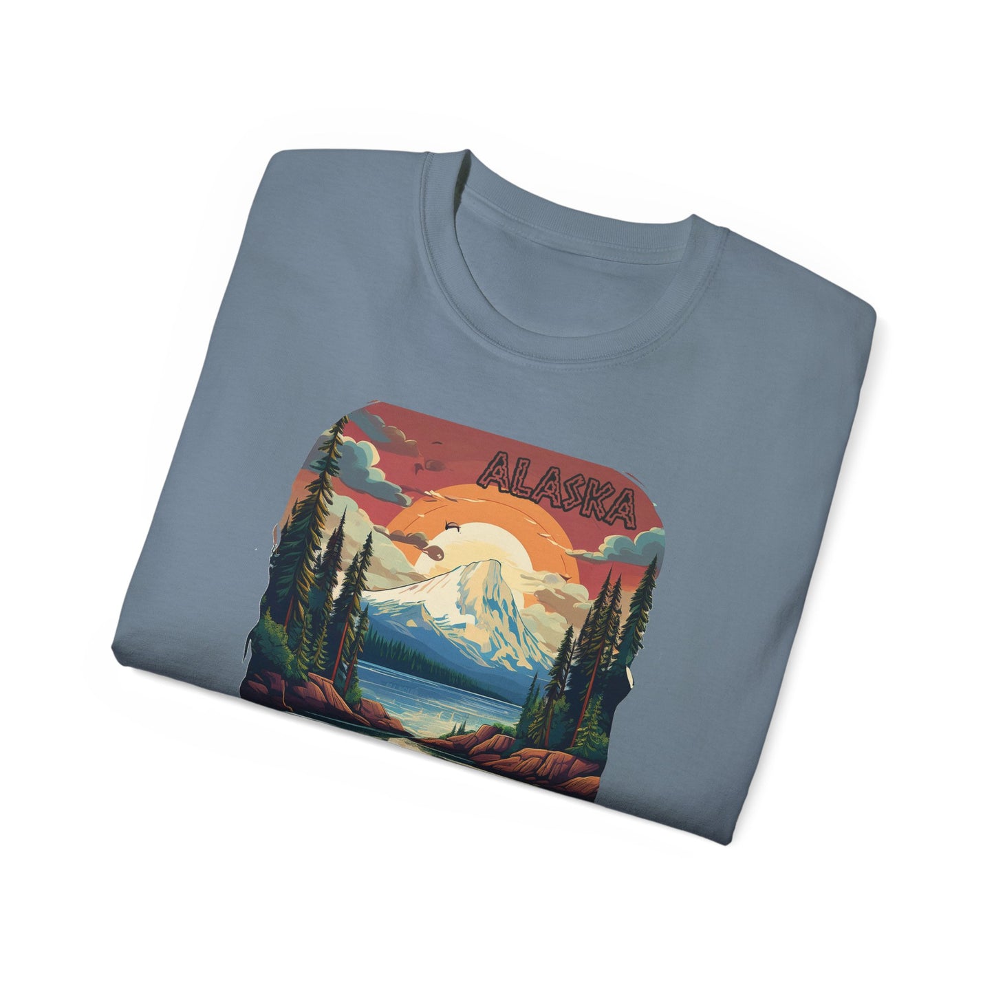 Alaska Graphic Unisex Cotton T‑Shirt 3