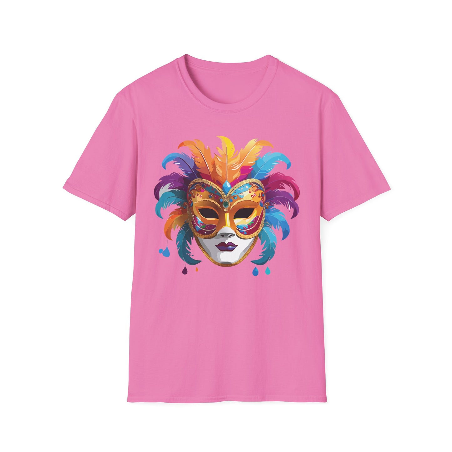 Mask Tee Shirt, Mask Shirt, Shirt with Mask, Masquerade Tees