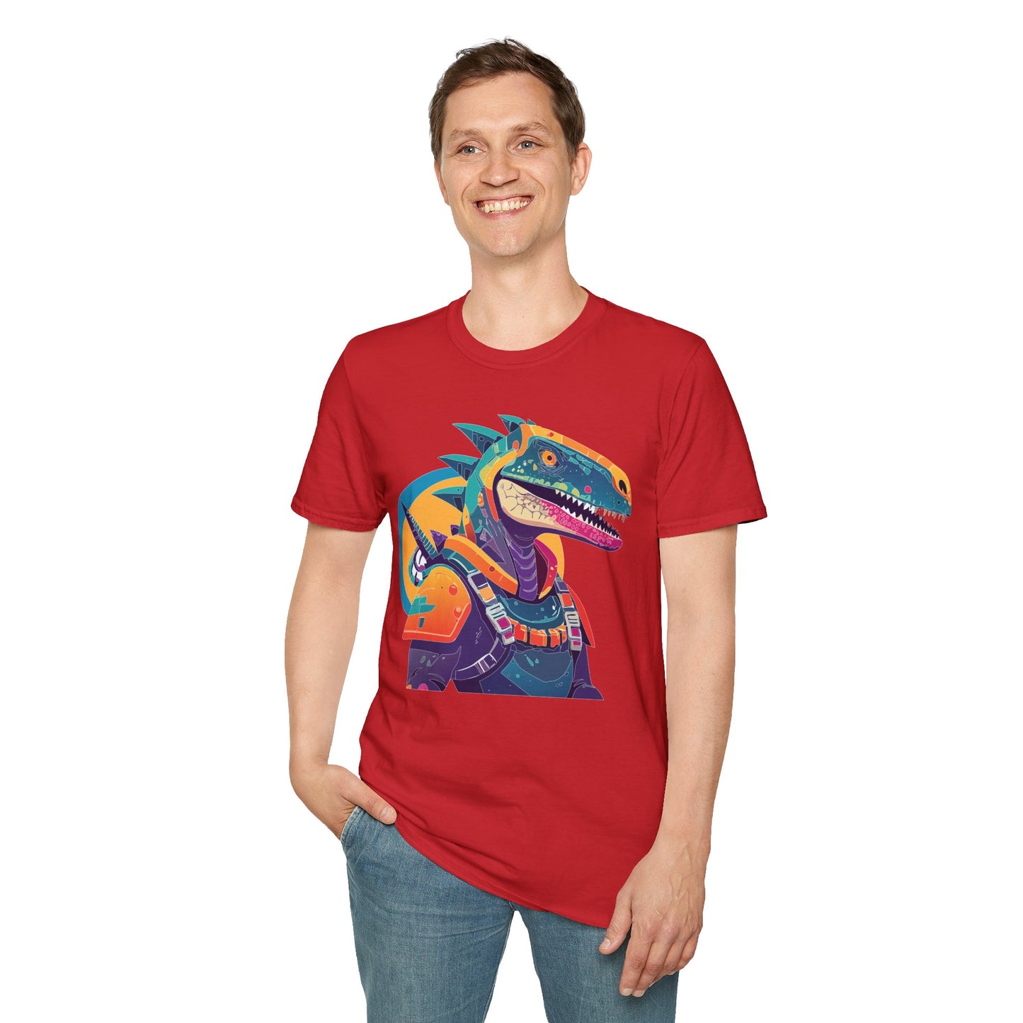 Unisex Alien Cosmos Shirt With Art Design Gildan Softstyle 64000 Short Sleeve Tee
