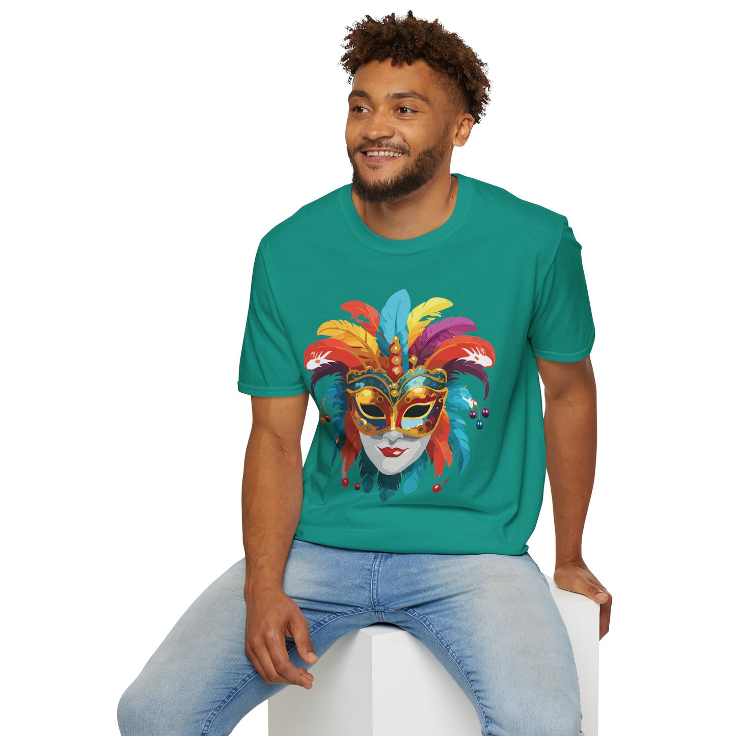 Mask Tee Shirt, Mask Shirt, Shirt with Mask, Masquerade Tees