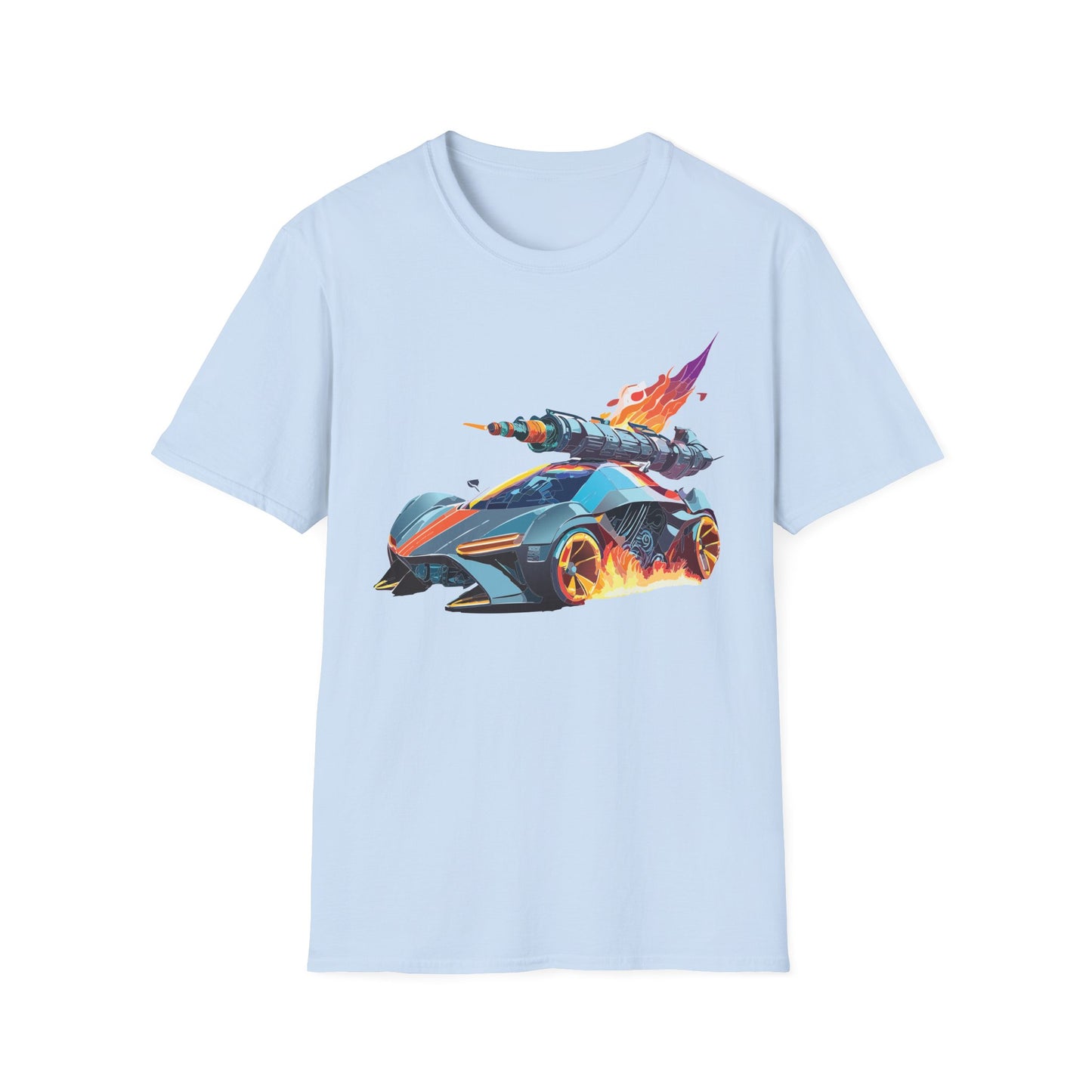 Car T Shirt for Car Lovers Unisex Softstyle Tee 64000 Hot Wheels Design Shirt with Cars