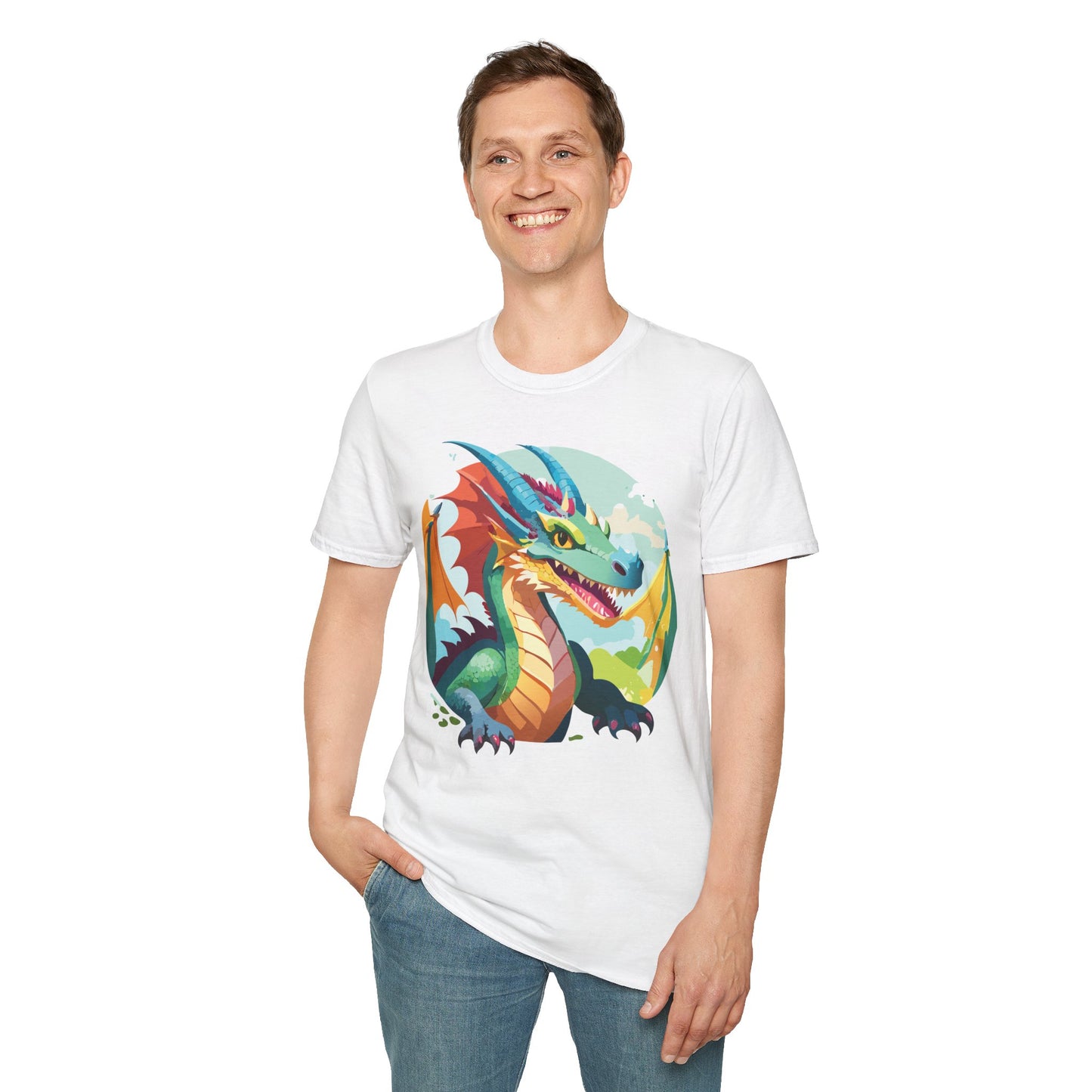 Dragon T Shirt, Dragon Shirt, Shirt with Animals, Animal Shirt