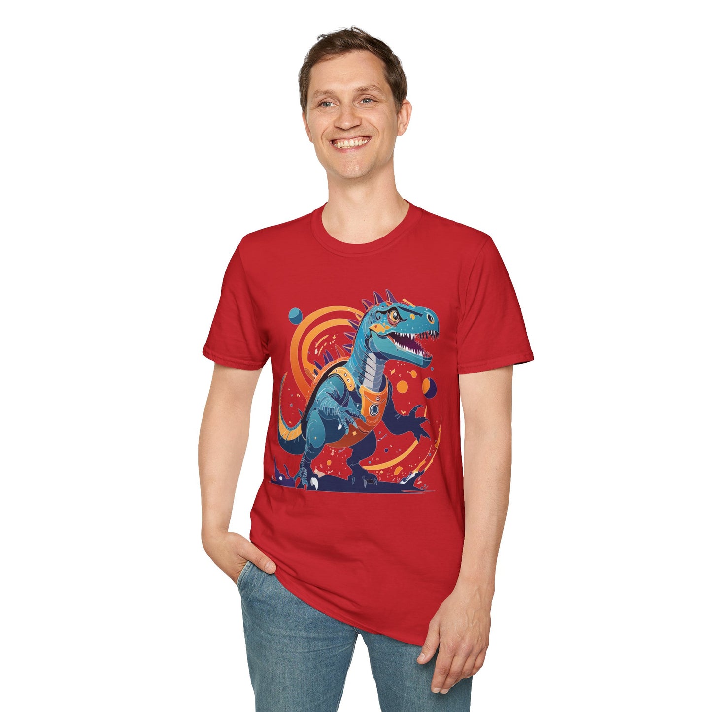 Unisex Alien T Shirt Cosmos Tee With Alien Design Gildan Softstyle 64000 Ring Spun Cotton