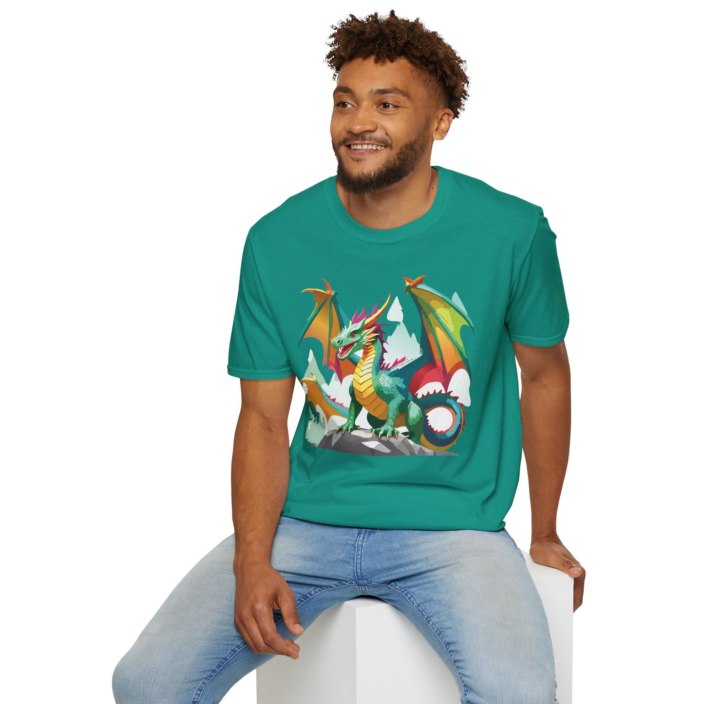 Dragon Graphic T Shirt for Men and Women Unisex Animal Design Softstyle Cotton Tee Premium Quality