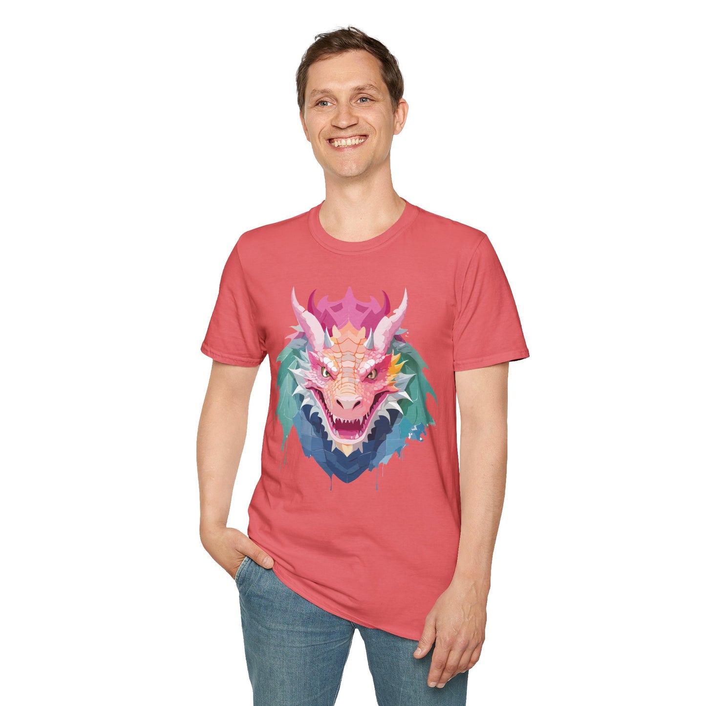 Dragon T Shirt, Dragon Shirt, Shirt with Animals, Animal Shirt