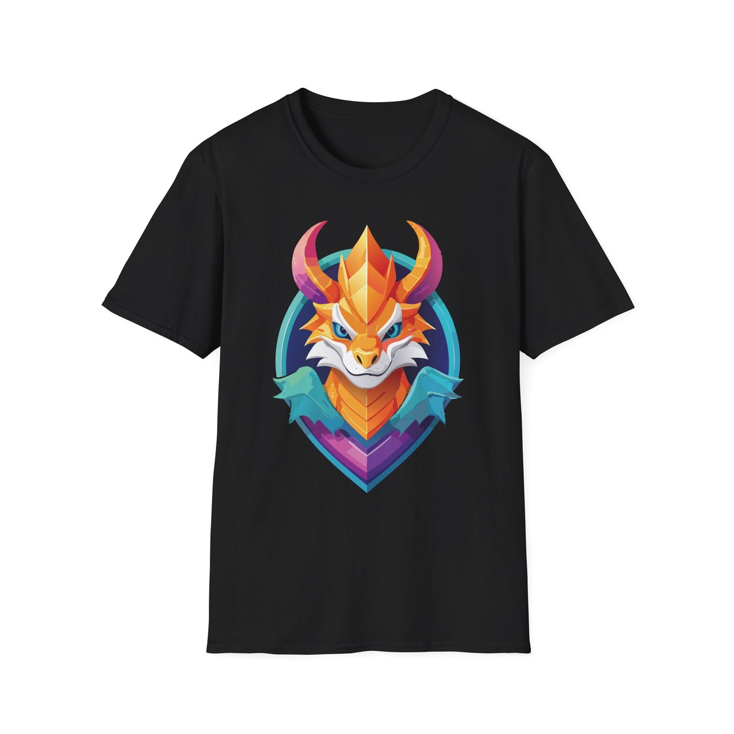 Dragon T Shirt Unisex Gildan Softstyle 64000 Comfortable Cotton Tee With Animal Design