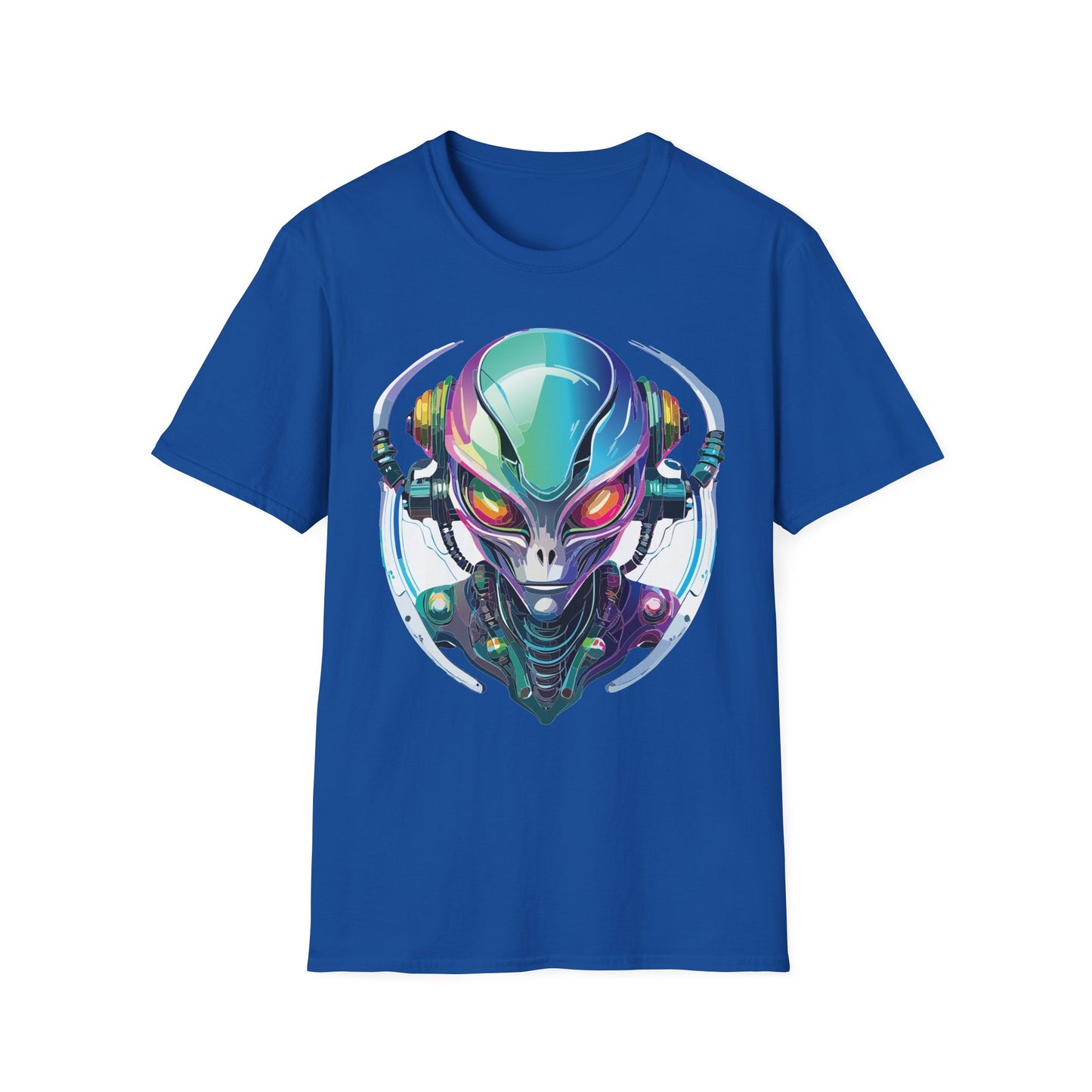 Alien Cosmos T Shirt Unisex Softstyle 64000 Tee With Alien Space Design 100 Percent Ringspun Cotton