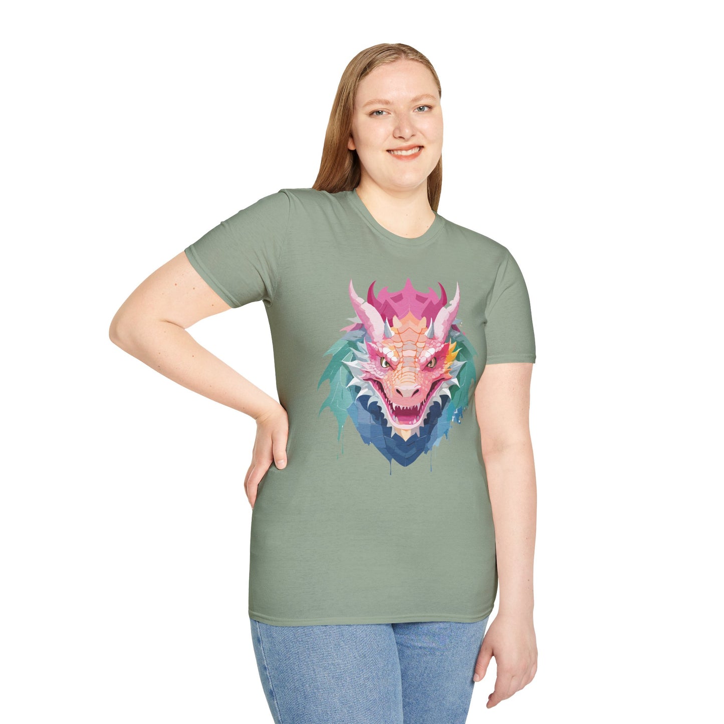 Dragon T Shirt, Dragon Shirt, Shirt with Animals, Animal Shirt