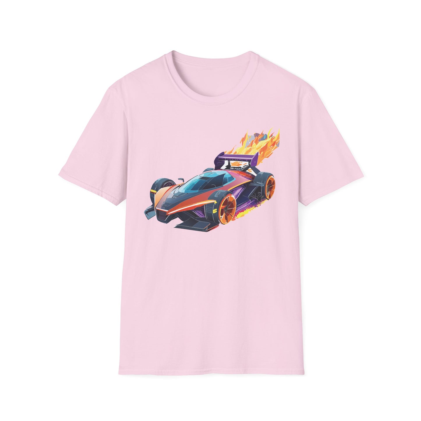 Unisex Car T Shirt Hot Wheels Graphic Tee Car Shirt Gildan Softstyle 64000 Cotton Tee