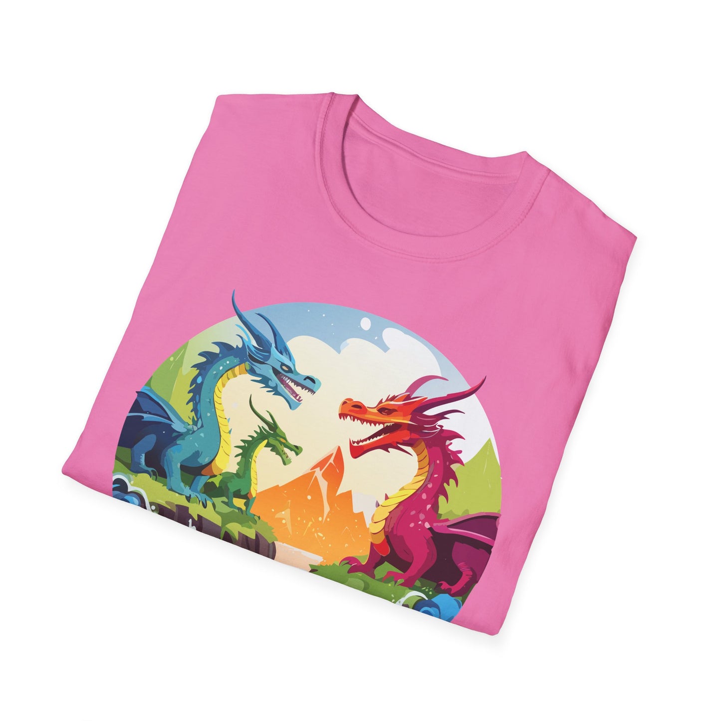 Dragon T Shirt Unisex Dragon Tee 100 Percent Ring Spun Cotton Softstyle Comfort Fit