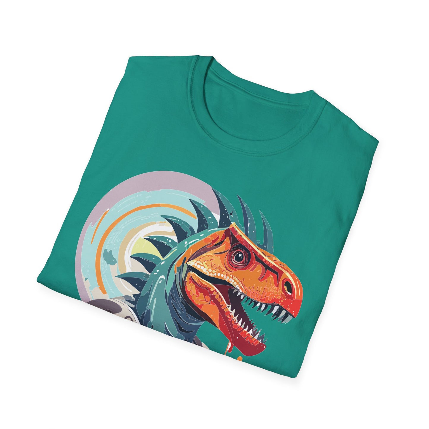 Unisex Gildan Softstyle 64000 Alien T Shirt With Cosmos Space Alien Art Graphic Tee