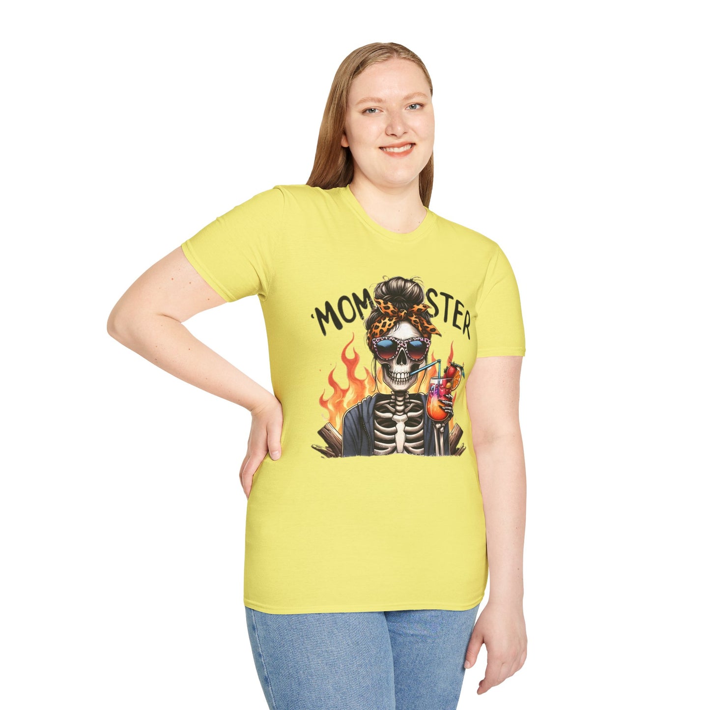 Skull Tee Shirt Unisex Skeleton Shirt Softstyle Gildan 100 Percent Cotton Graphic Tee