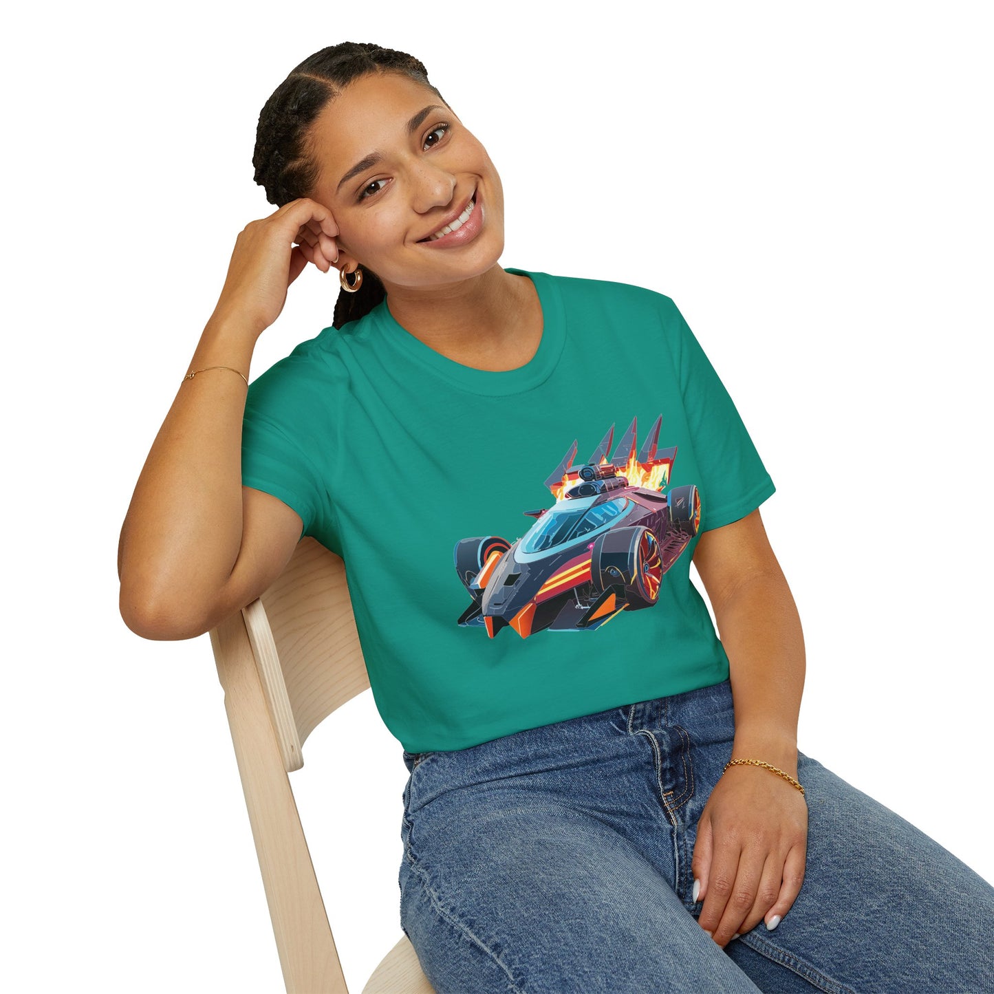 Car T Shirt Unisex Softstyle Cotton Tee With Cars Graphic Hot Wheels Design For Men Women