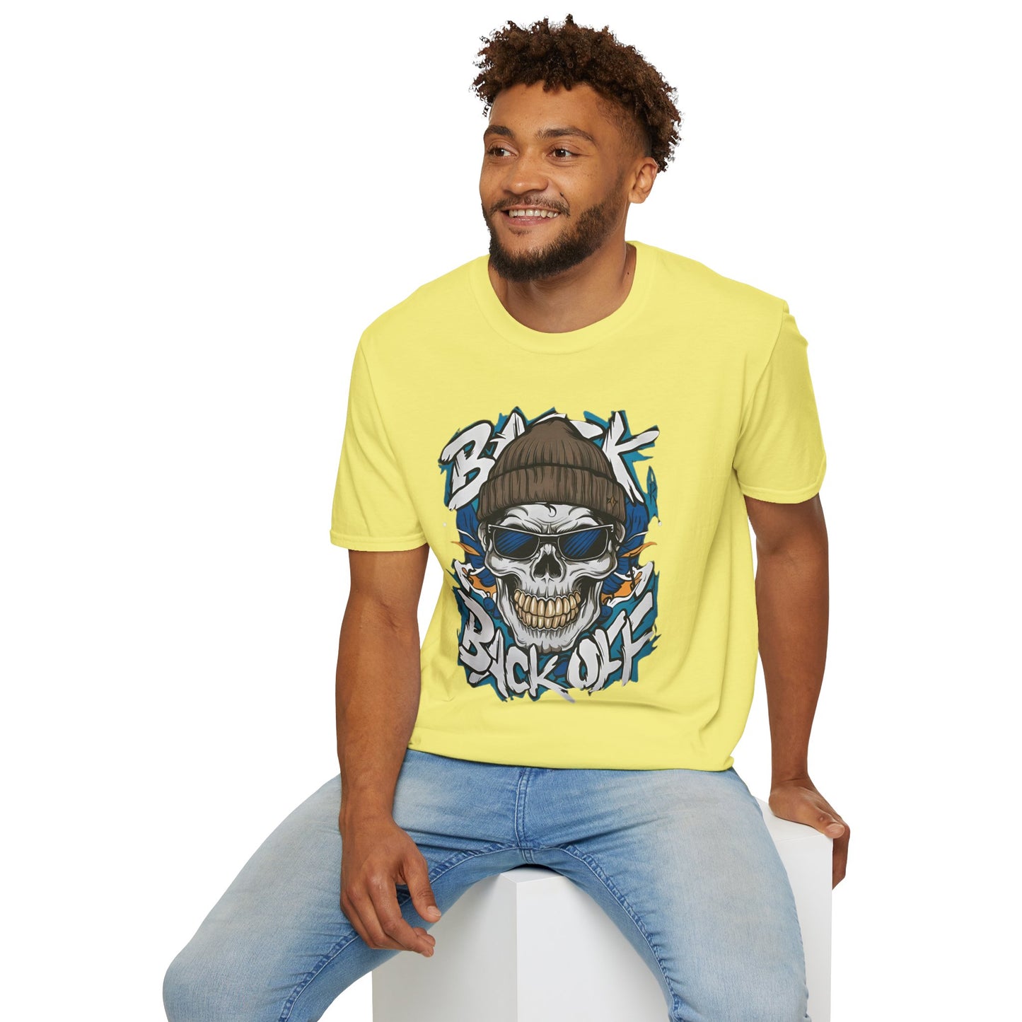 Gildan Softstyle Skull Tee Shirt Unisex Skeleton Design 100 Percent Cotton Graphic Tee