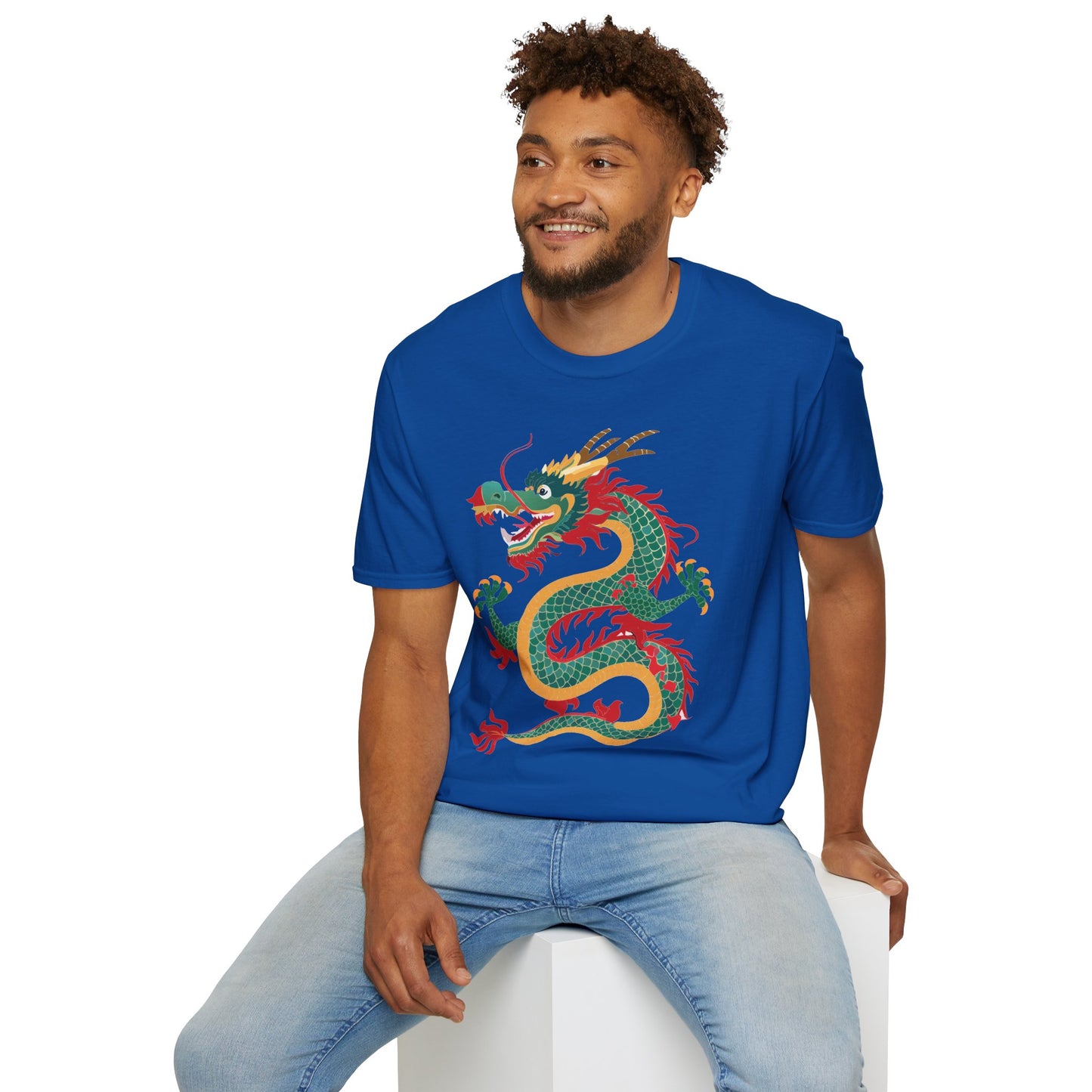 Dragon T Shirt Unisex Dragon Shirt With Animal Art Design Gildan Softstyle Tee 100 Cotton