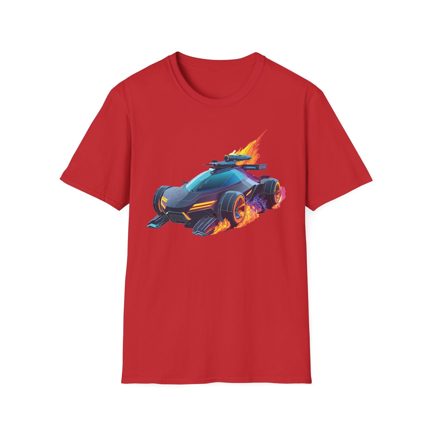 Unisex Car T Shirt Hot Wheels Cars Shirt 100 Percent Ring Spun Cotton Gildan Softstyle Tee