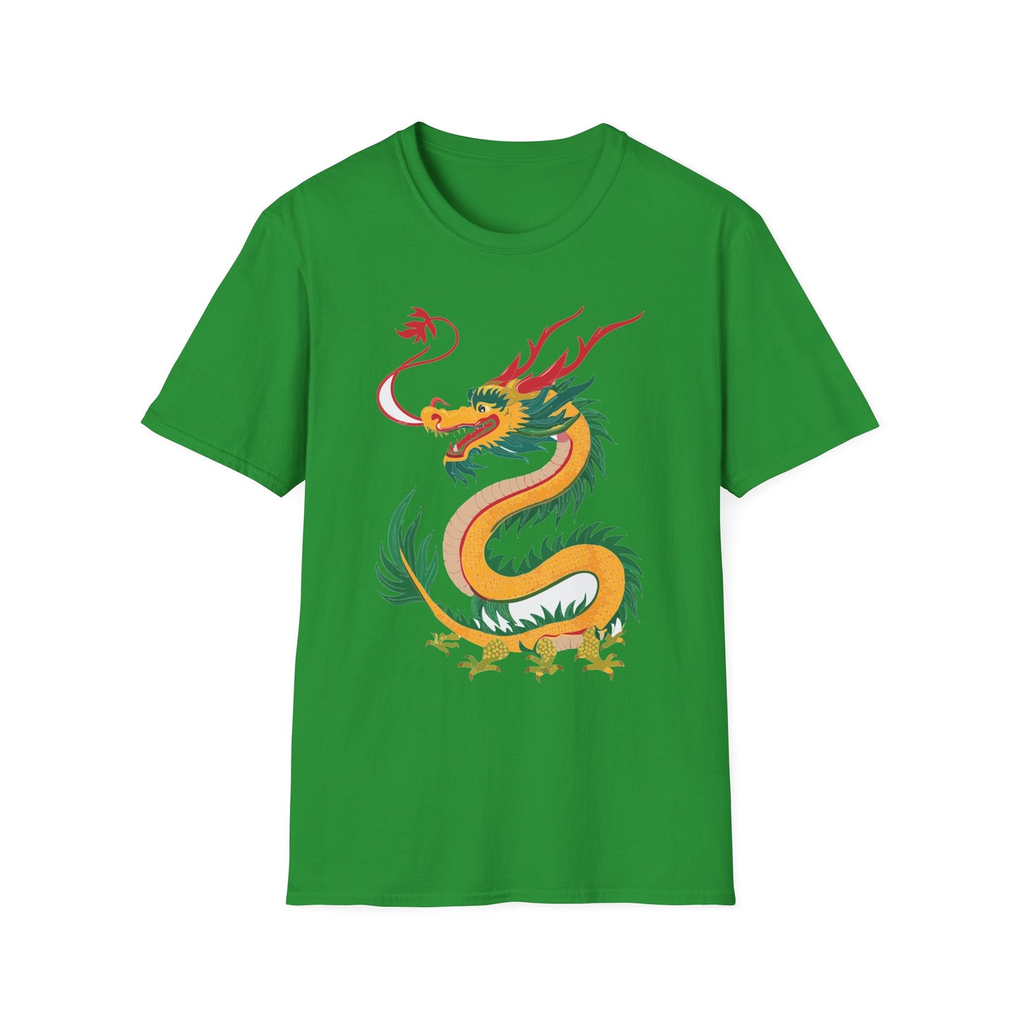 Dragon T Shirt Unisex Dragon Shirt Animal Shirt Gildan Softstyle 64000 100 Percent Cotton Tee