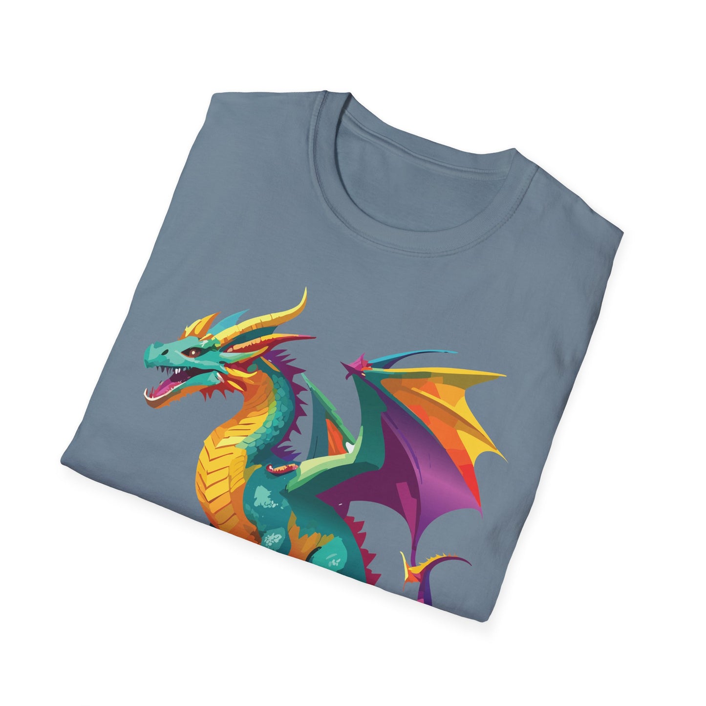 Dragon T Shirt Unisex Short Sleeve Art Design Gildan Softstyle Cotton Tee For Animal Lovers