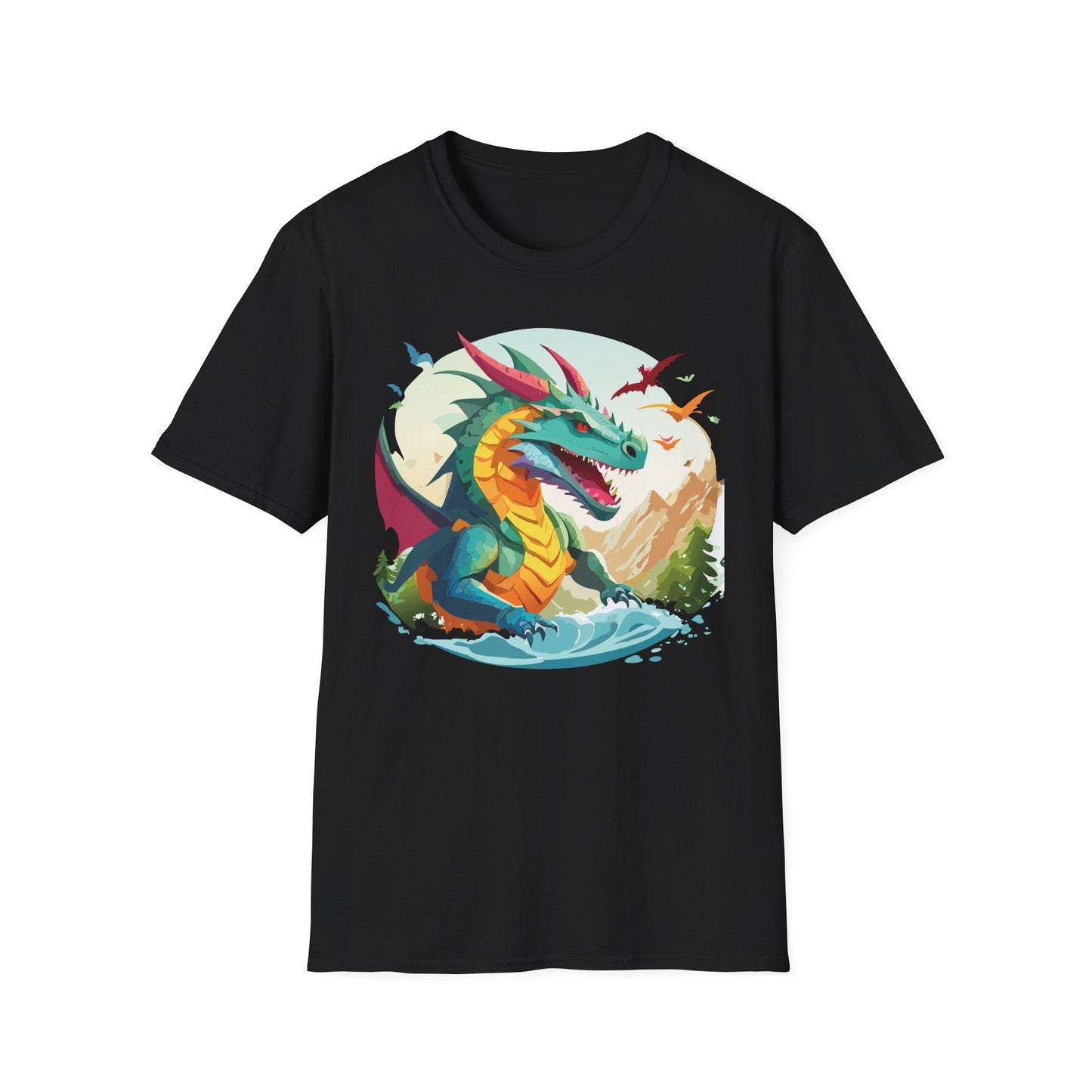 Dragon T Shirt, Dragon Shirt, Shirt with Animals, Animal Shirt