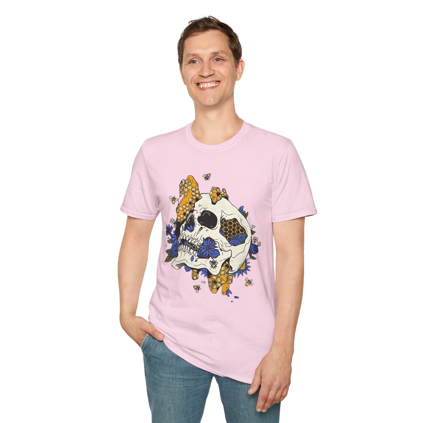 Skull Tee Shirt, Skeleton Shirt, Shirt with Skull, Shirt with Skeleton