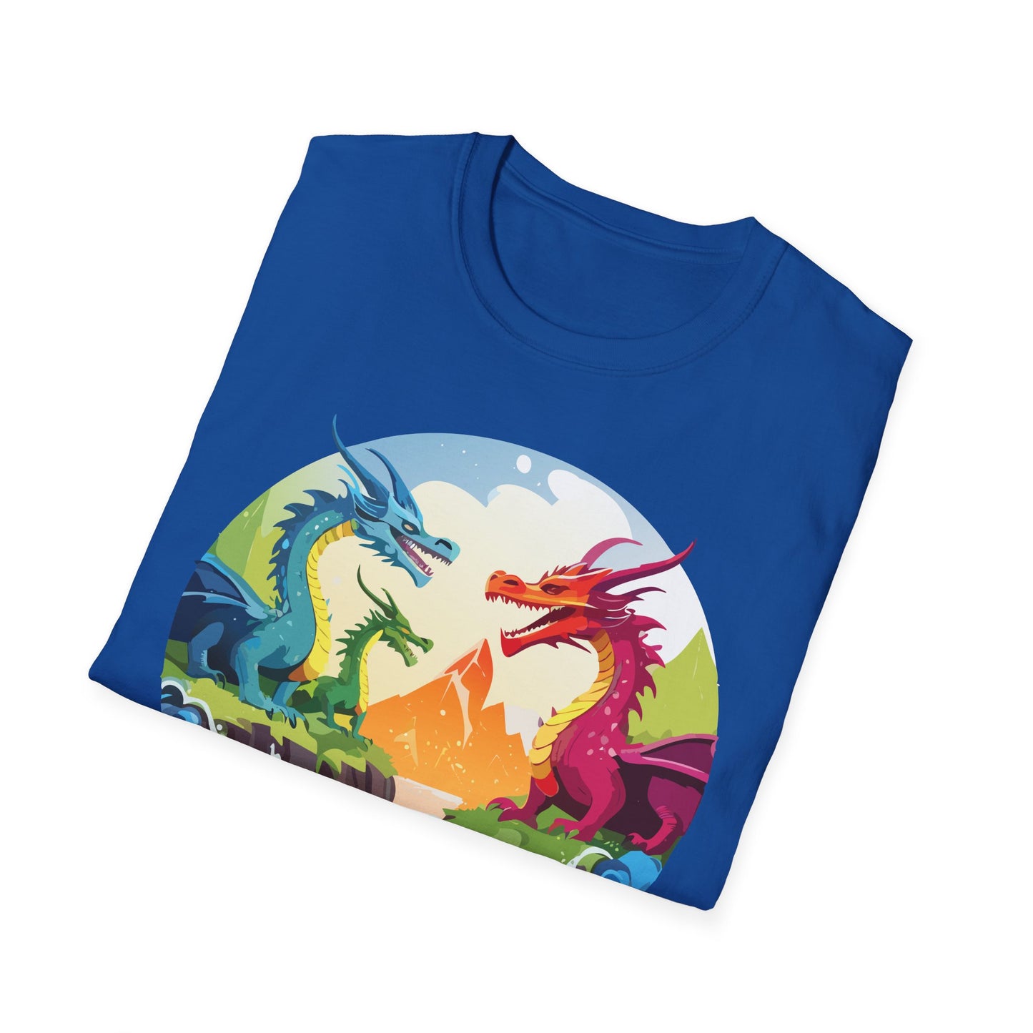 Dragon T Shirt Unisex Dragon Tee 100 Percent Ring Spun Cotton Softstyle Comfort Fit