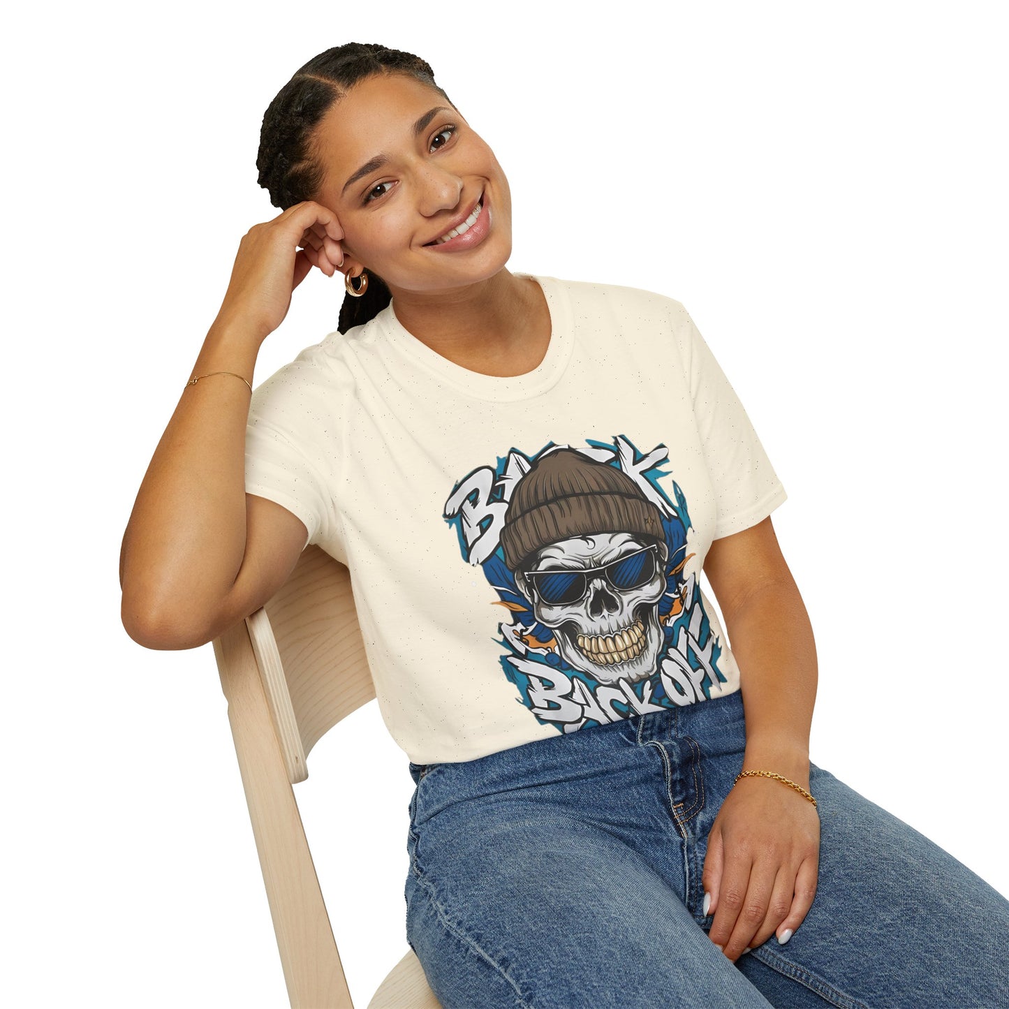 Gildan Softstyle Skull Tee Shirt Unisex Skeleton Design 100 Percent Cotton Graphic Tee