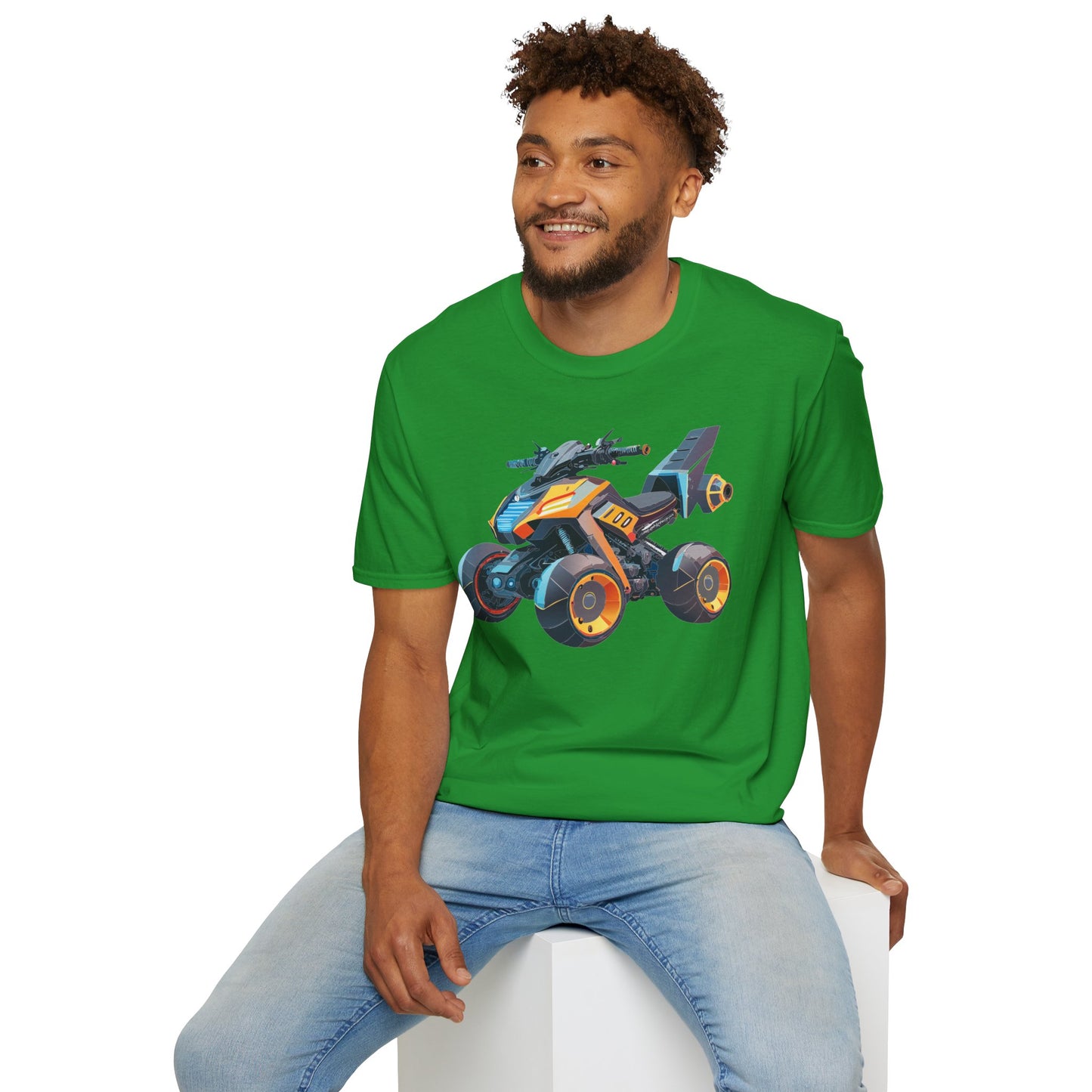 Unisex Bike T Shirt Moto Shirt With Motorcycle Design MTB Tee For Riders One Hundred Percent Cotton