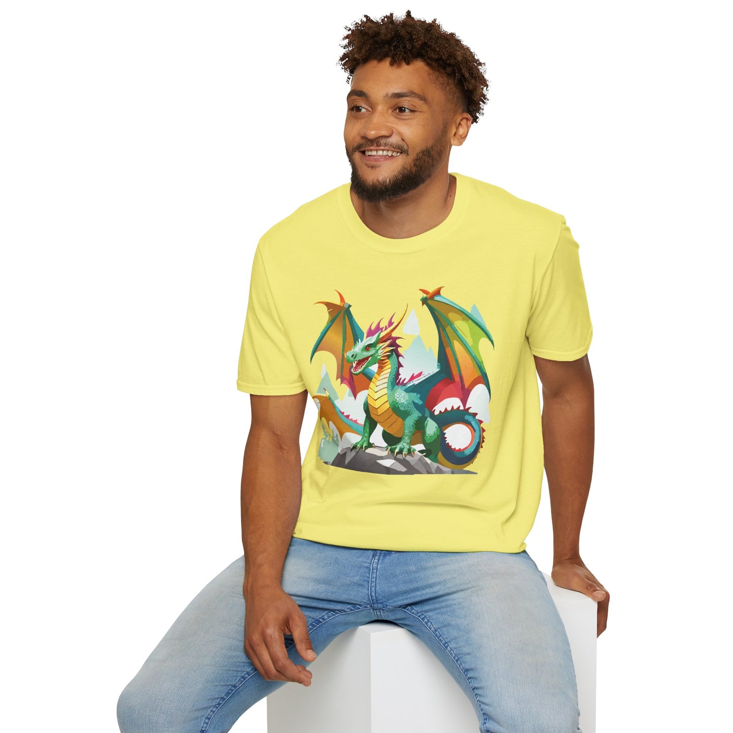 Dragon Graphic T Shirt for Men and Women Unisex Animal Design Softstyle Cotton Tee Premium Quality