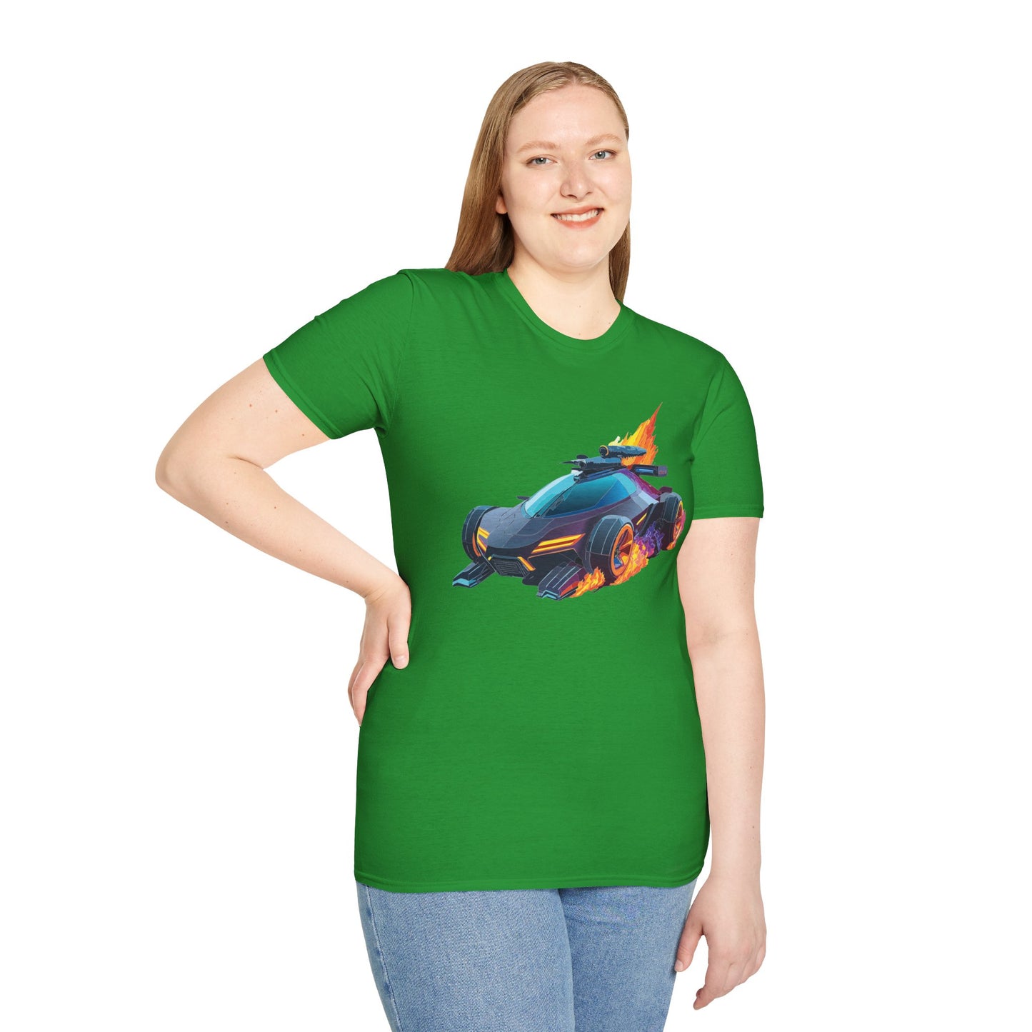 Unisex Car T Shirt Hot Wheels Cars Shirt 100 Percent Ring Spun Cotton Gildan Softstyle Tee
