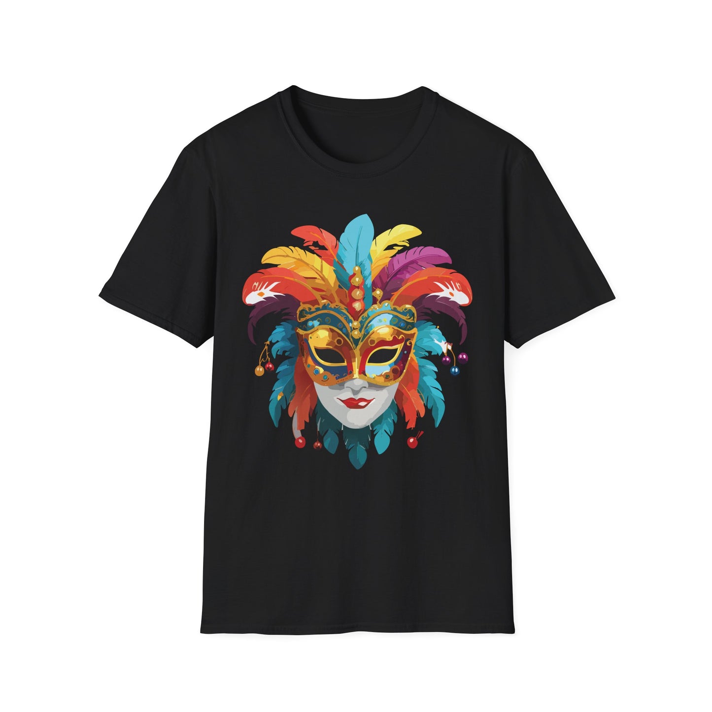 Mask Tee Shirt, Mask Shirt, Shirt with Mask, Masquerade Tees