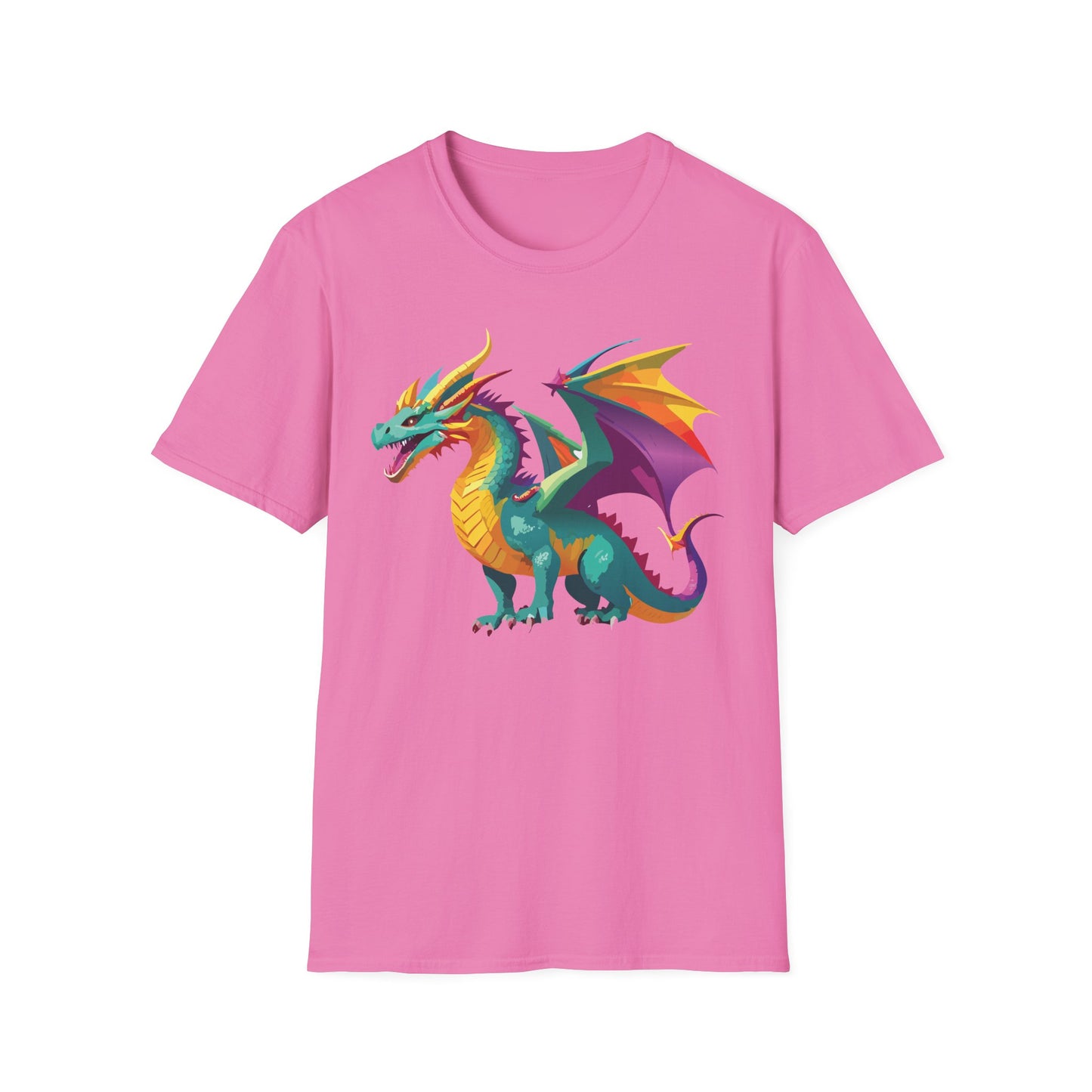 Dragon T Shirt Unisex Short Sleeve Art Design Gildan Softstyle Cotton Tee For Animal Lovers