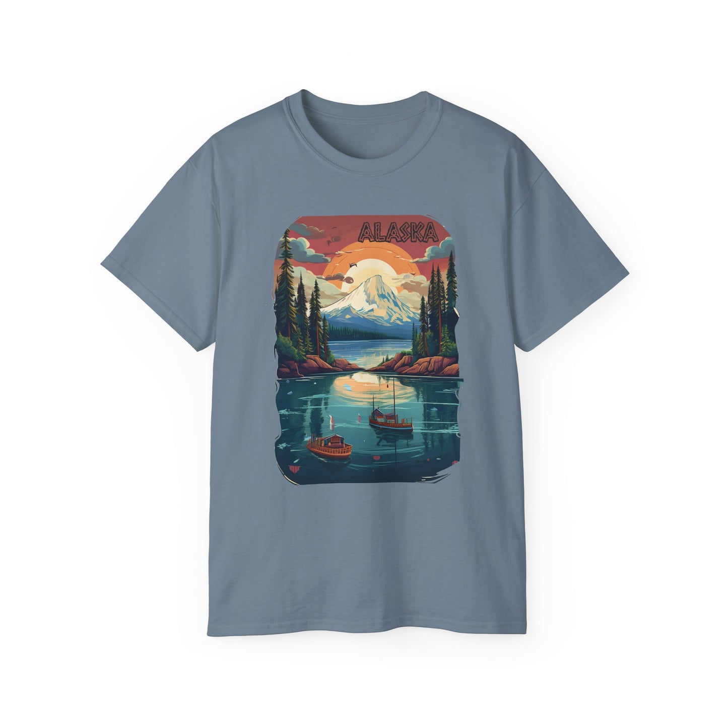 Alaska Graphic Unisex Cotton T‑Shirt 3