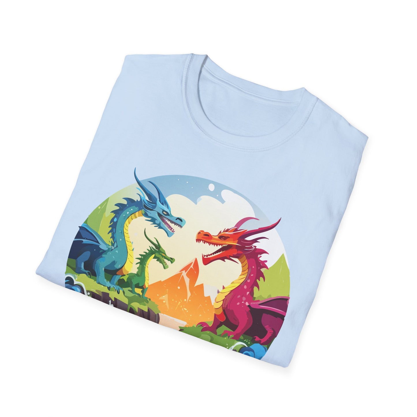 Dragon T Shirt Unisex Dragon Tee 100 Percent Ring Spun Cotton Softstyle Comfort Fit