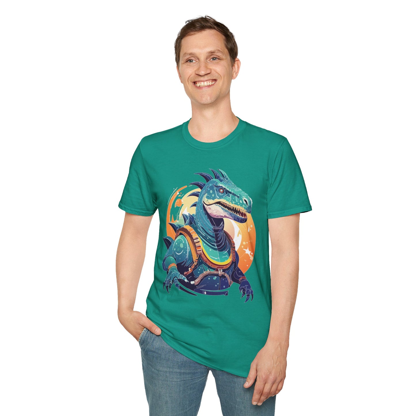 Alien T Shirt Cosmos Design Unisex Softstyle 64000 Graphic Artwork Tee With Aliens