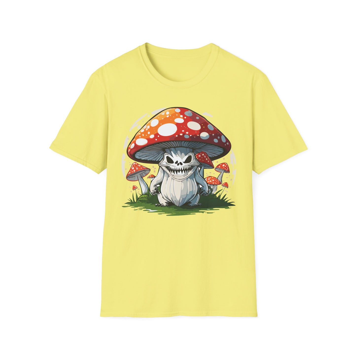 Mashroom Tee Shirt Unisex Softstyle 64000 100 Percent Ring Spun Cotton Funny Mashroom Fungus Design