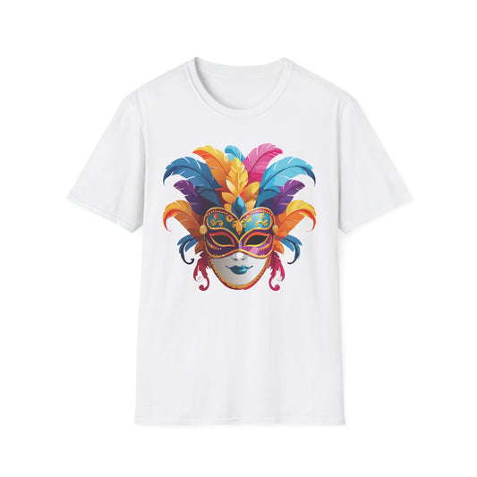 Mask Tee Shirt, Mask Shirt, Shirt with Mask, Masquerade Tees