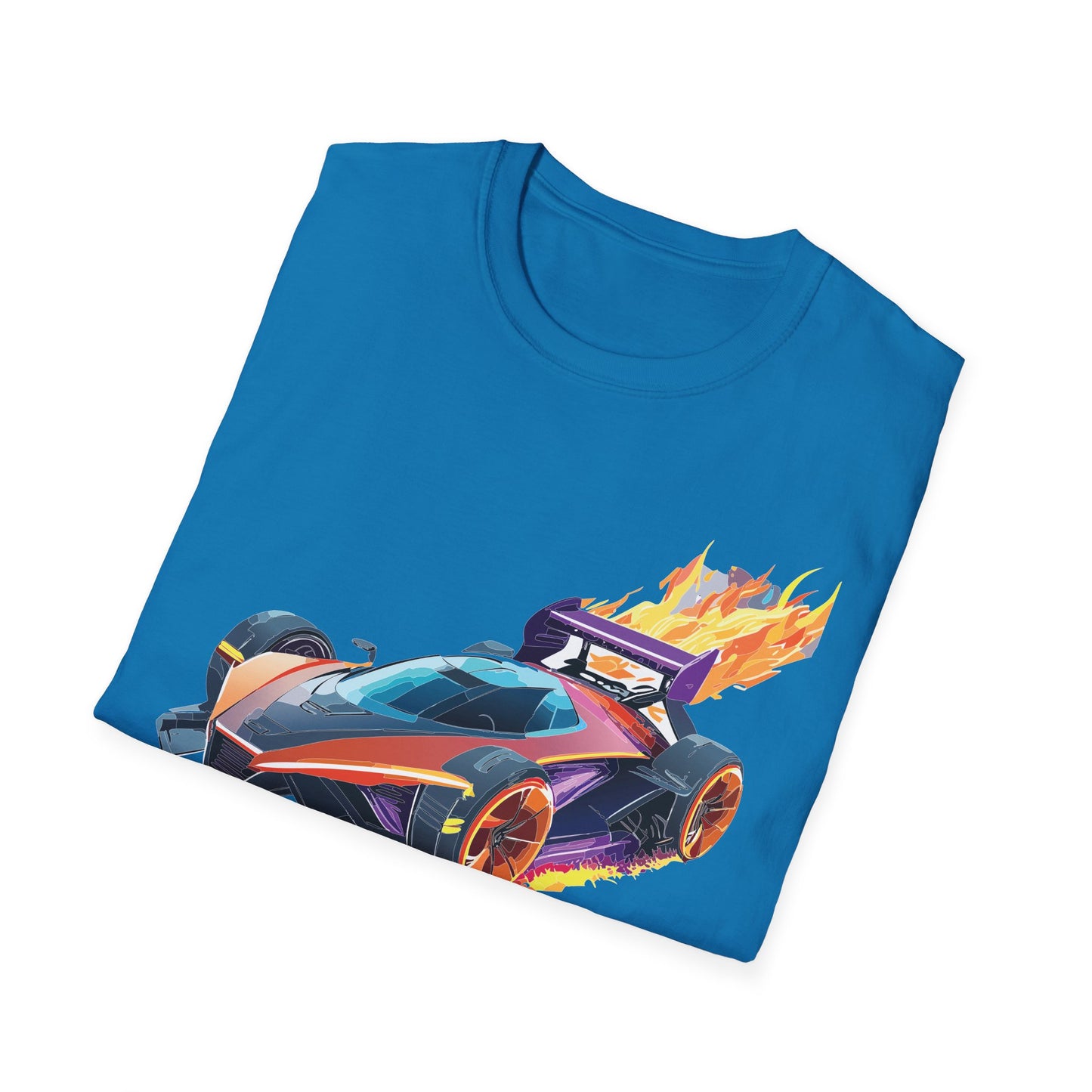Unisex Car T Shirt Hot Wheels Graphic Tee Car Shirt Gildan Softstyle 64000 Cotton Tee