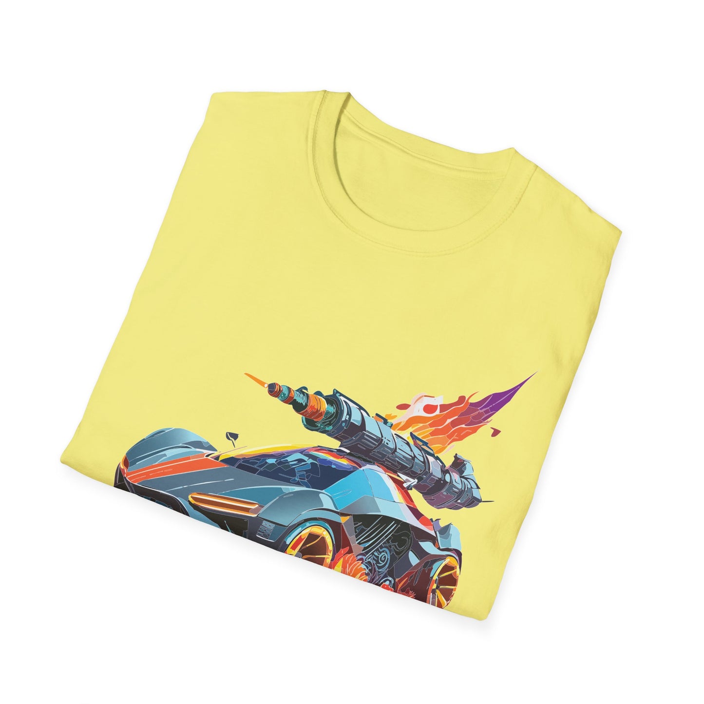 Car T Shirt for Car Lovers Unisex Softstyle Tee 64000 Hot Wheels Design Shirt with Cars