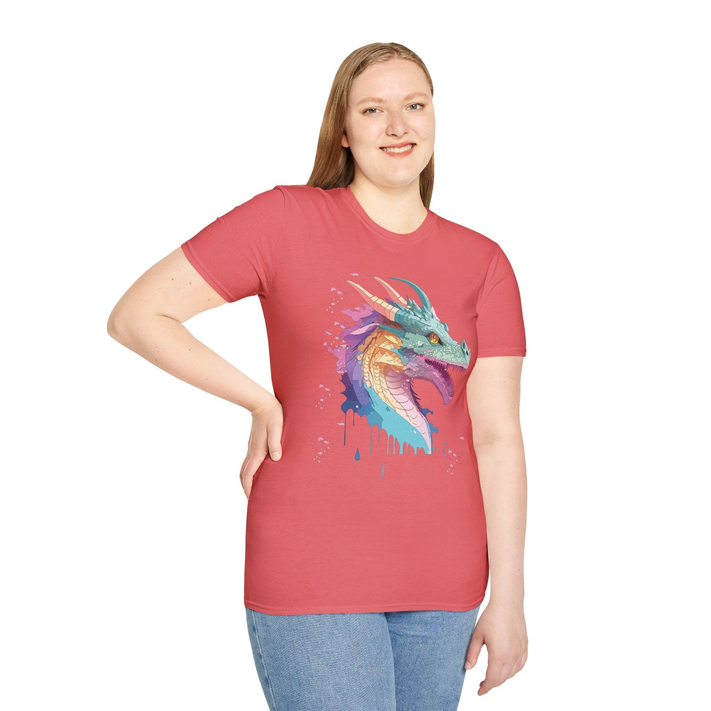 Dragon T Shirt, Dragon Shirt, Shirt with Animals, Animal Shirt