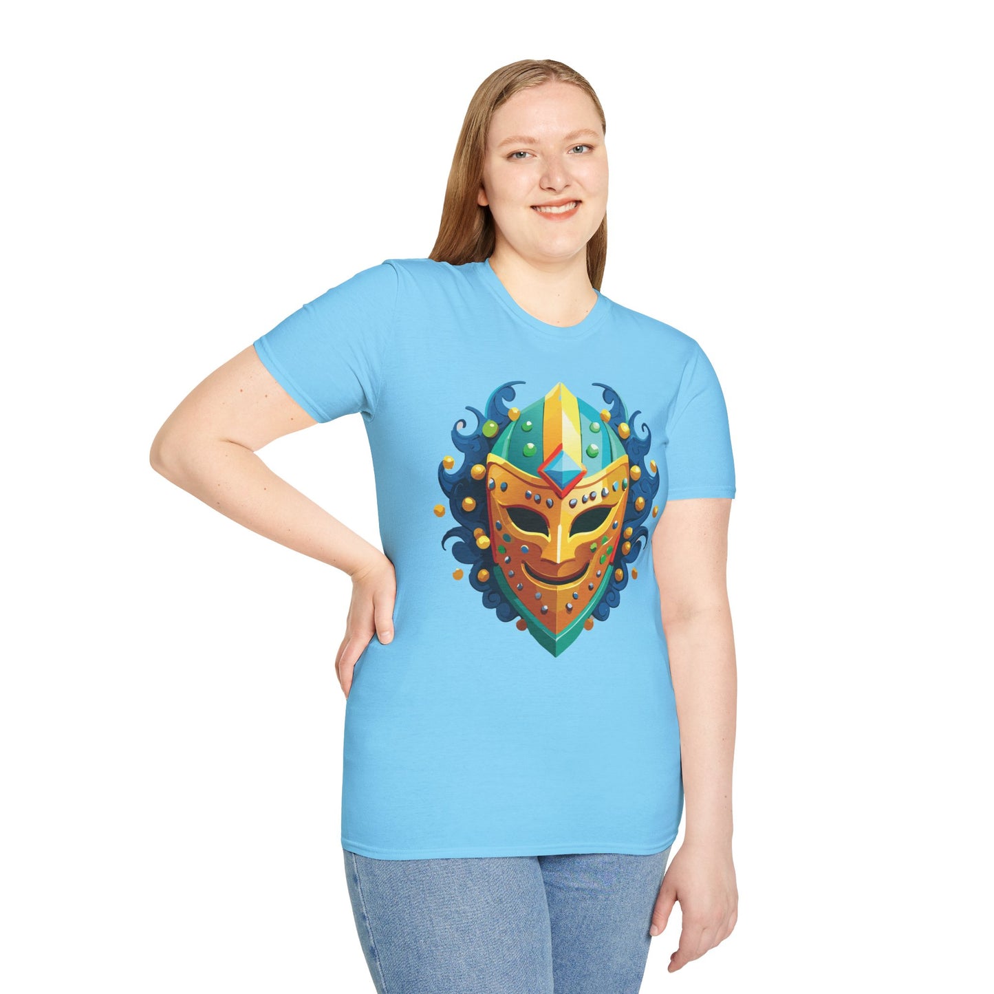 Mask Tee Shirt, Mask Shirt, Shirt with Mask, Masquerade Tees