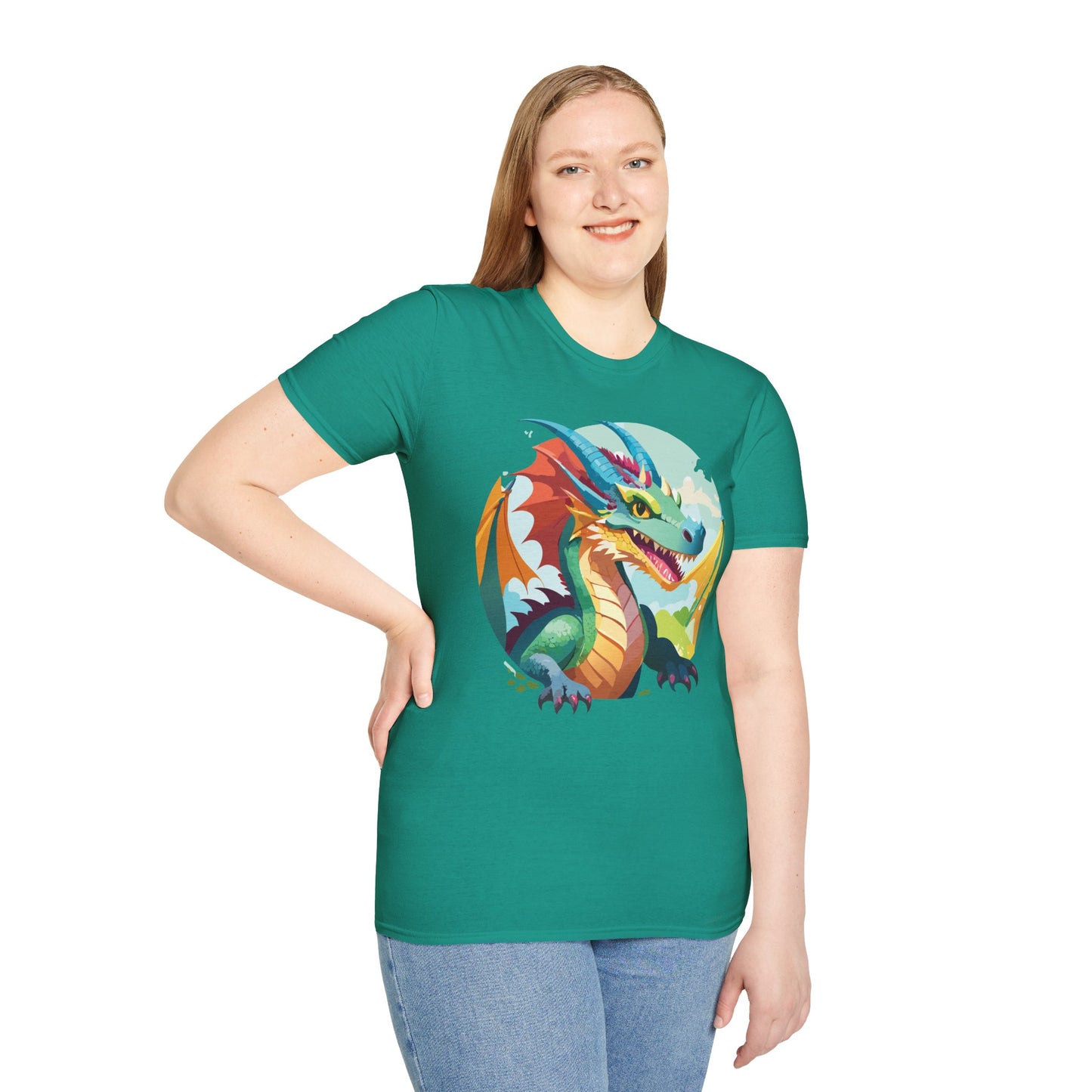 Dragon T Shirt, Dragon Shirt, Shirt with Animals, Animal Shirt