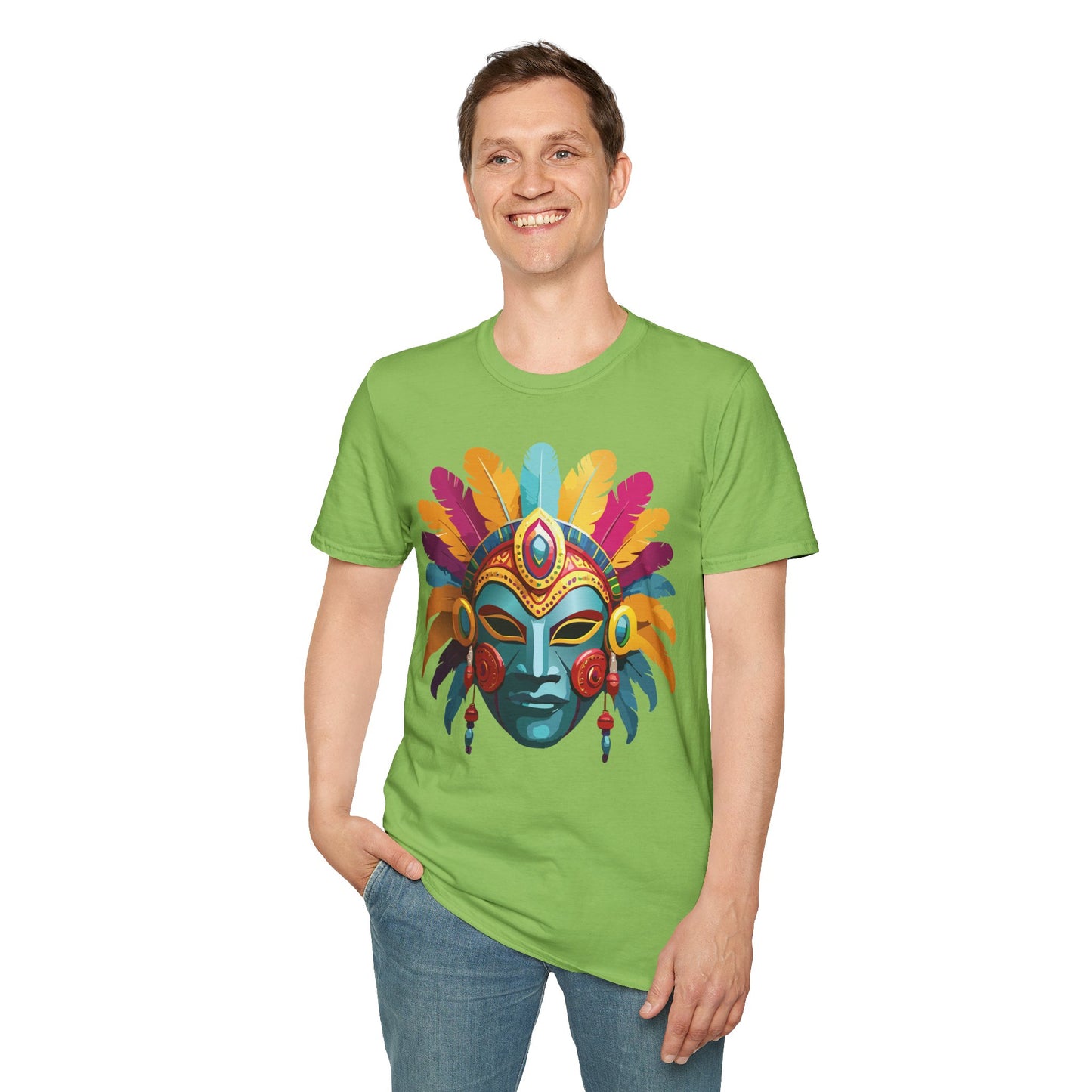 Mask Tee Shirt, Mask Shirt, Shirt with Mask, Masquerade Tees