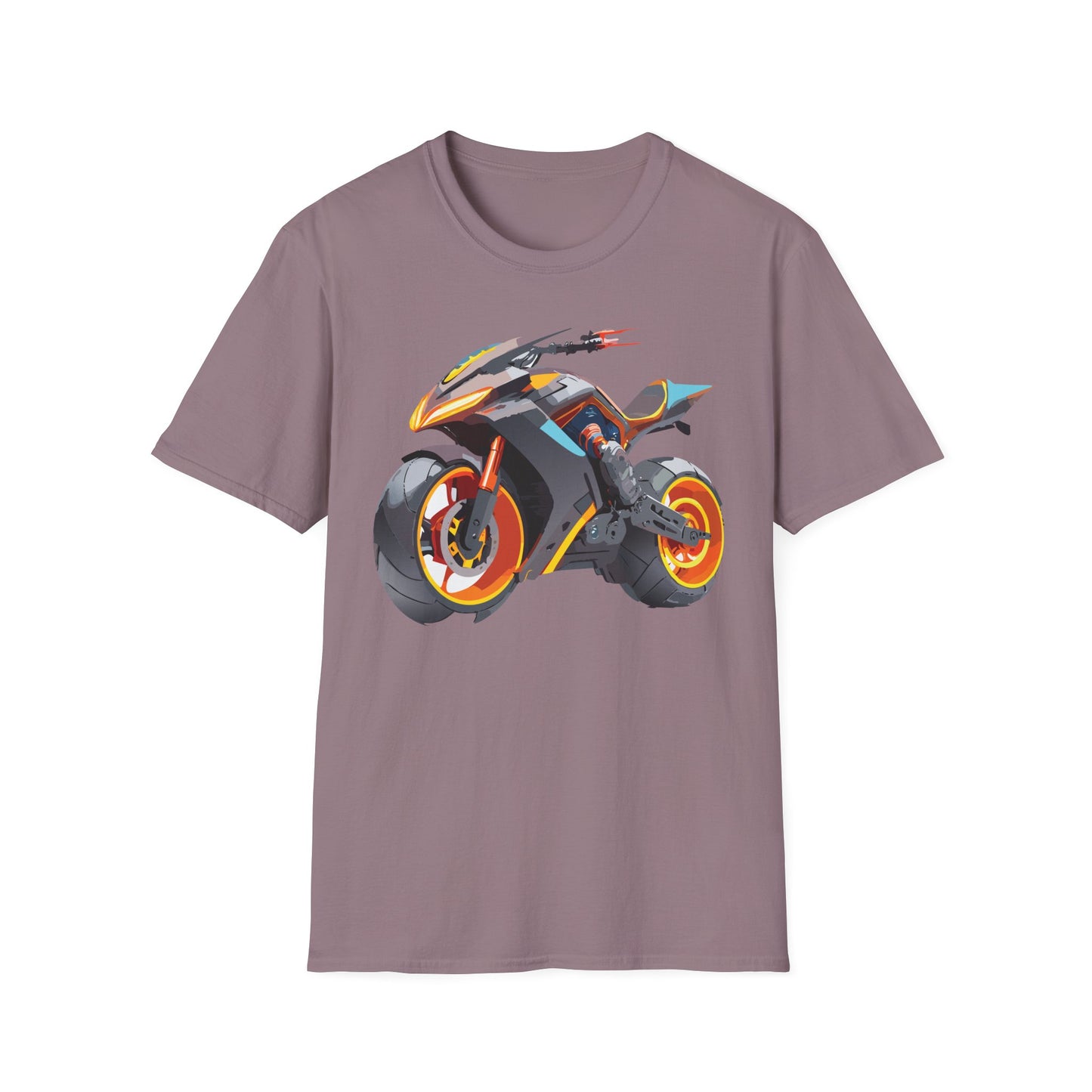 Unisex Bike T Shirt With Motorcycle Graphic MTB Tee Cotton Softstyle Comfort For Riders