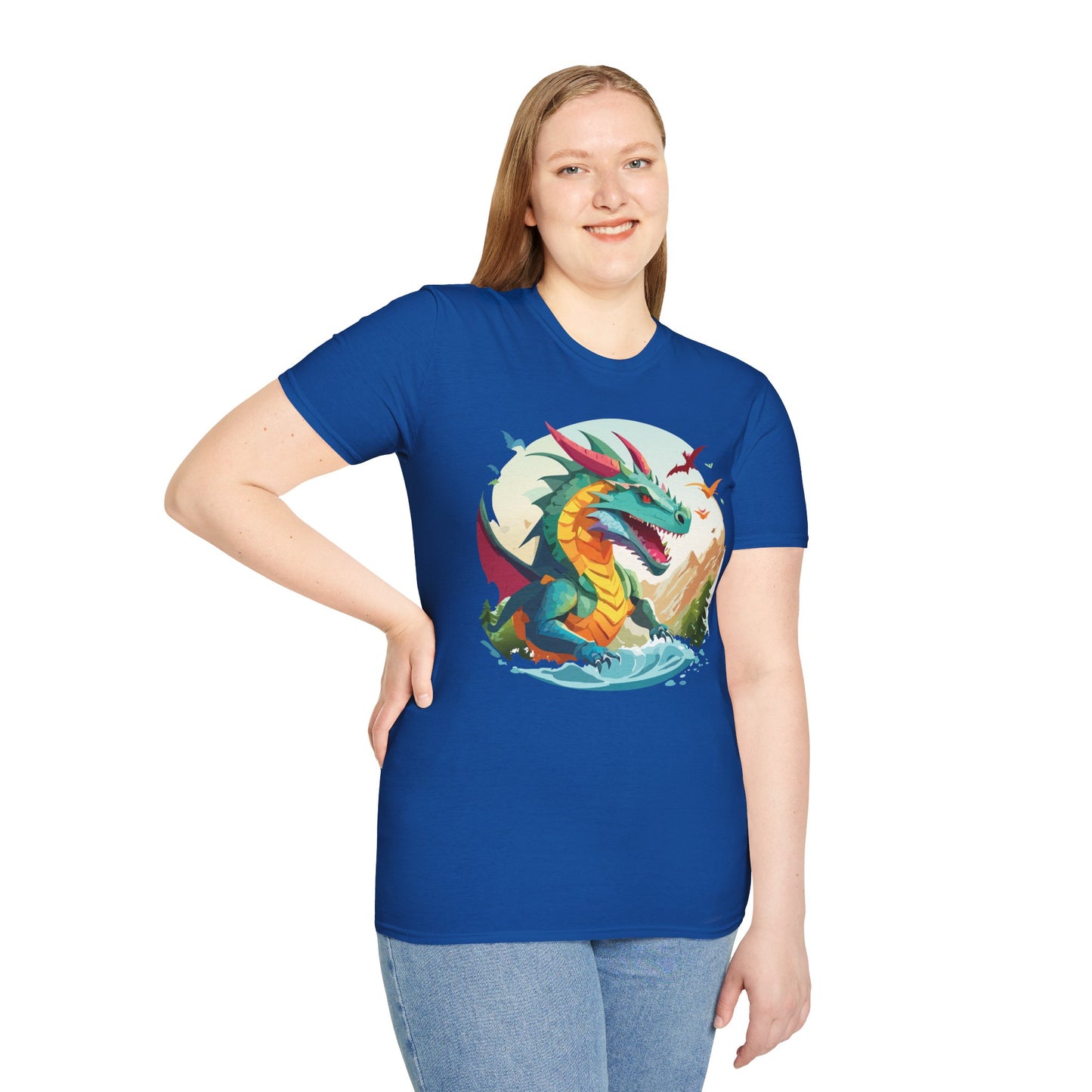 Dragon T Shirt, Dragon Shirt, Shirt with Animals, Animal Shirt