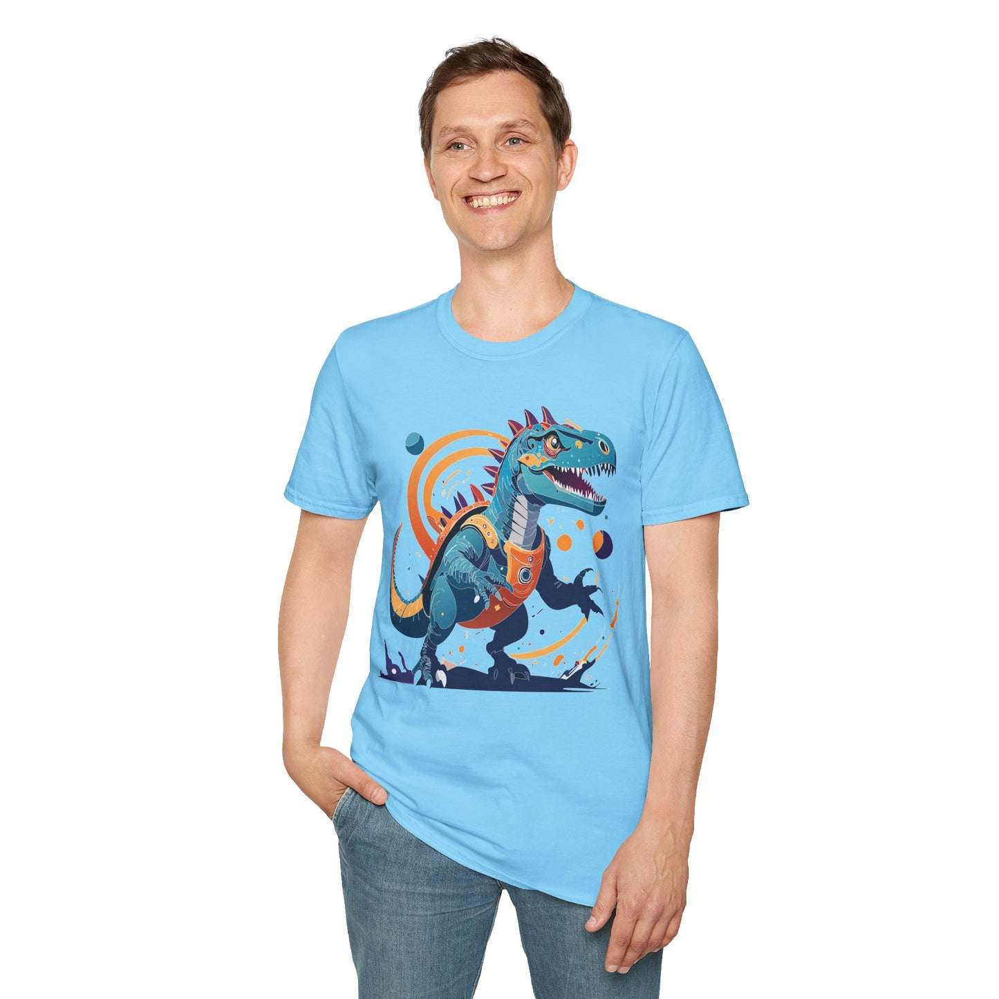 Unisex Alien T Shirt Cosmos Tee With Alien Design Gildan Softstyle 64000 Ring Spun Cotton