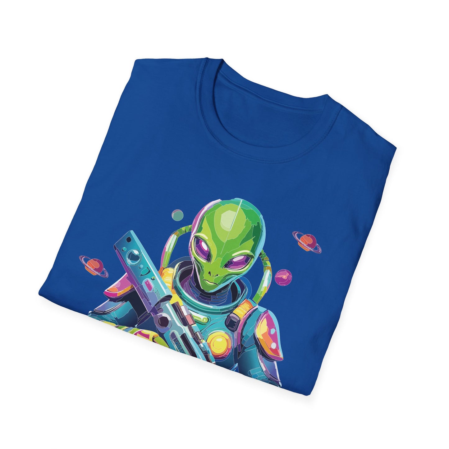 Alien Cosmos T Shirt Unisex Gildan Softstyle 64000 Art Design Tee For Everyday Comfort