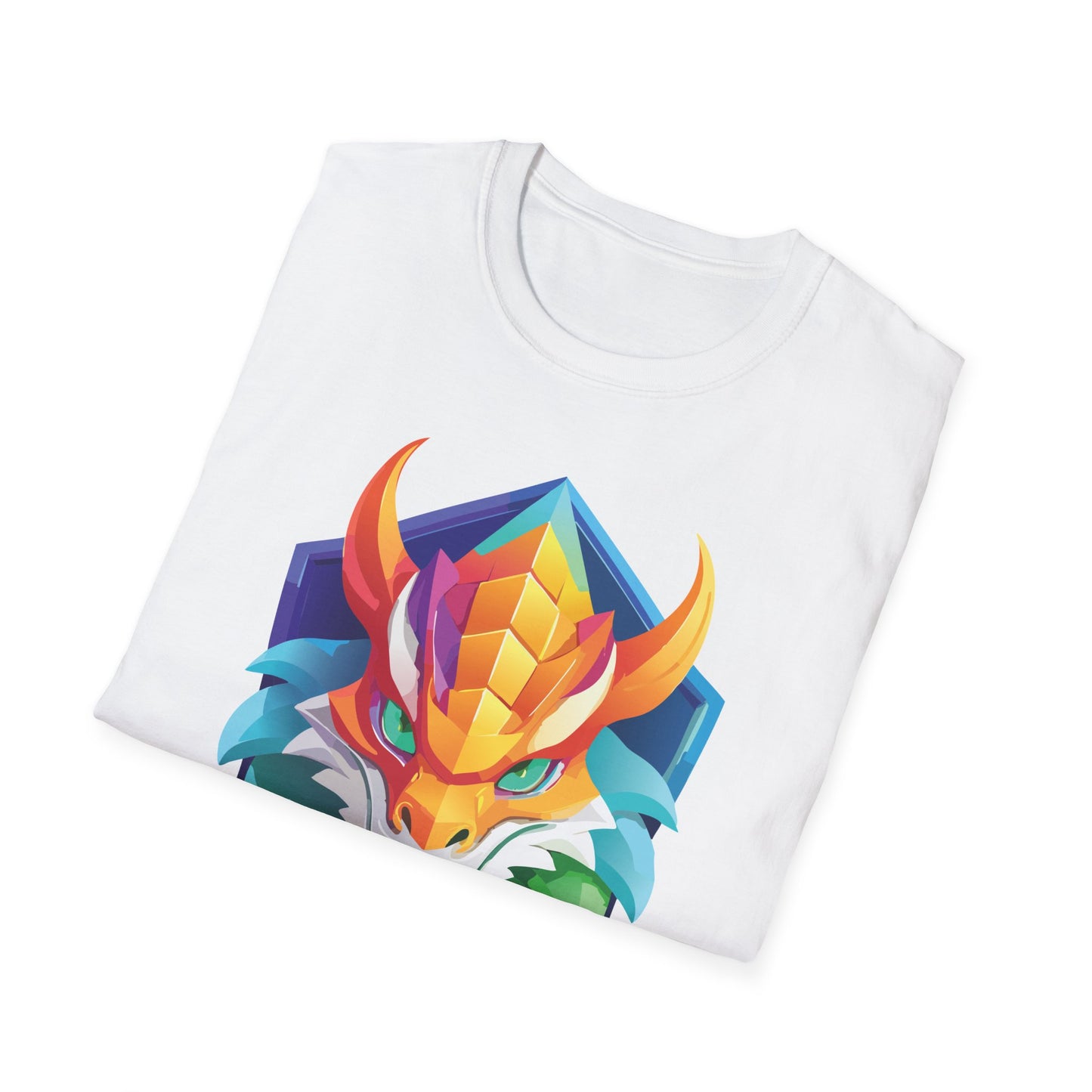 Unisex Dragon T Shirt Softstyle 64000 100 Percent Ring Spun Cotton Comfortable Tee