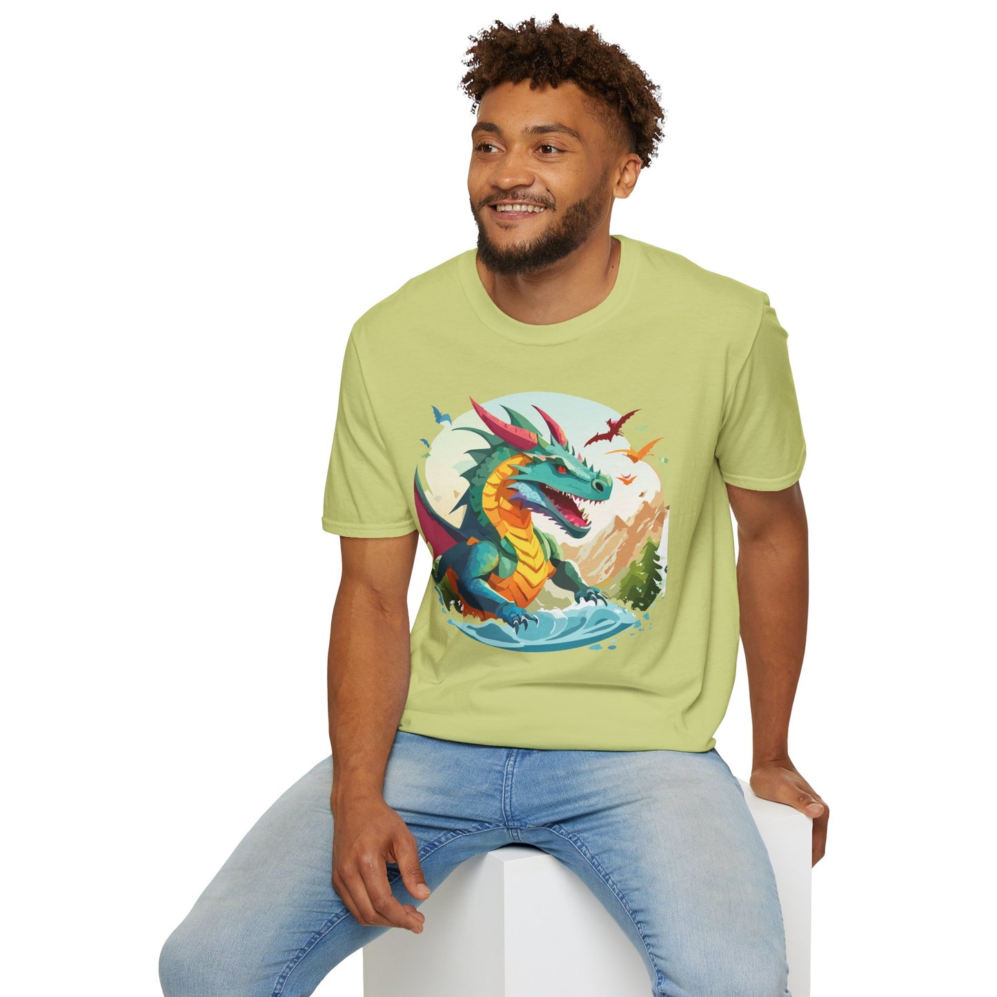 Dragon T Shirt, Dragon Shirt, Shirt with Animals, Animal Shirt