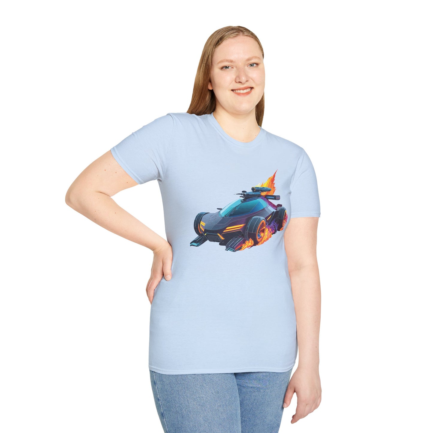 Unisex Car T Shirt Hot Wheels Cars Shirt 100 Percent Ring Spun Cotton Gildan Softstyle Tee