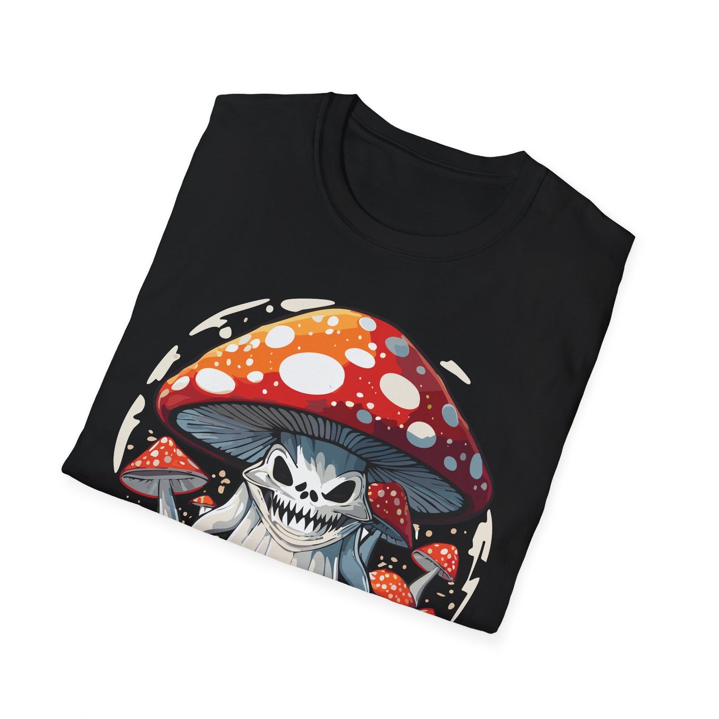 Mashroom Tee Shirt Unisex Softstyle 64000 100 Percent Ring Spun Cotton Funny Mashroom Fungus Design